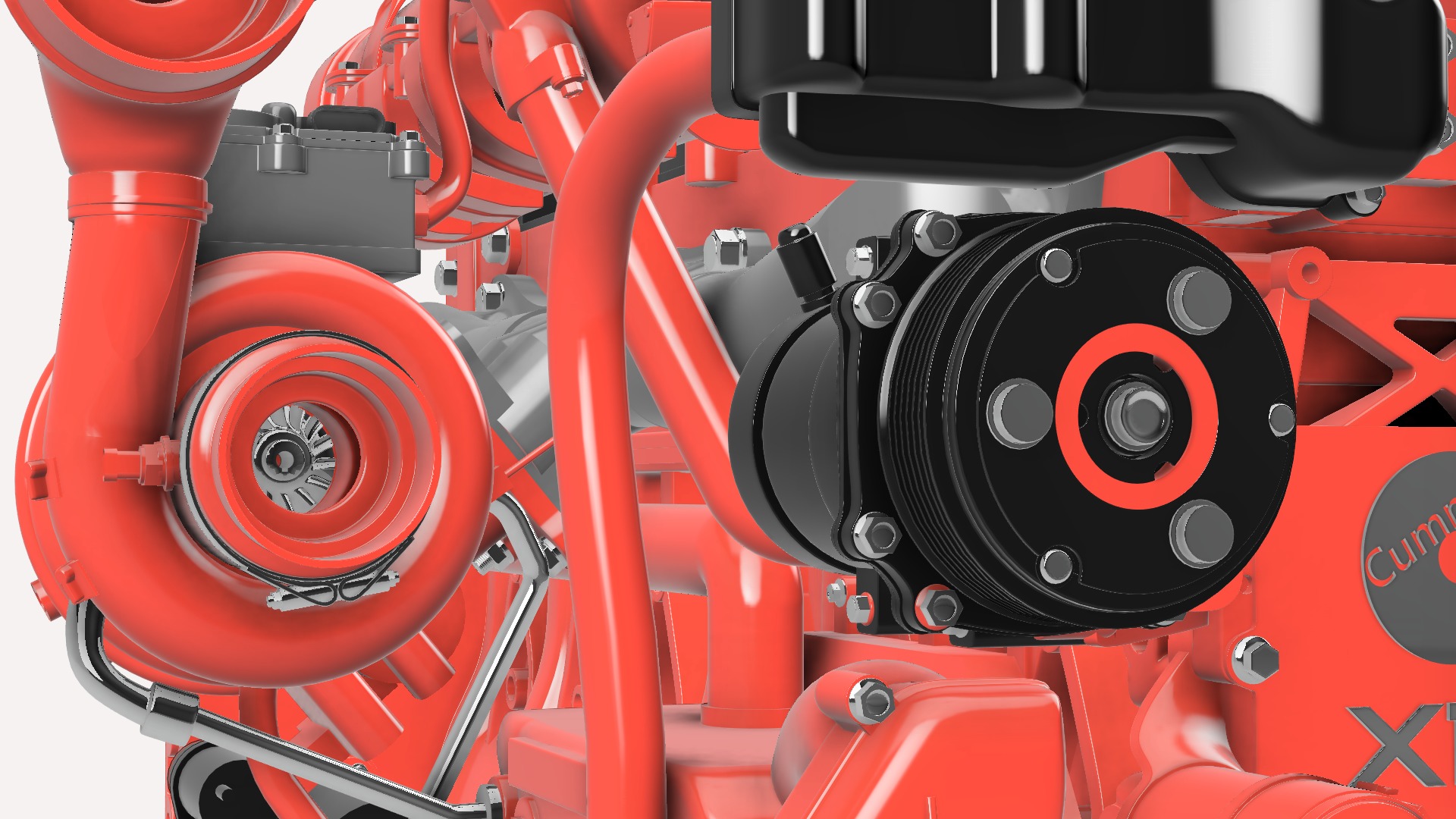 Cummins X12 ISG DIESEL ENGINE 3D print model_8