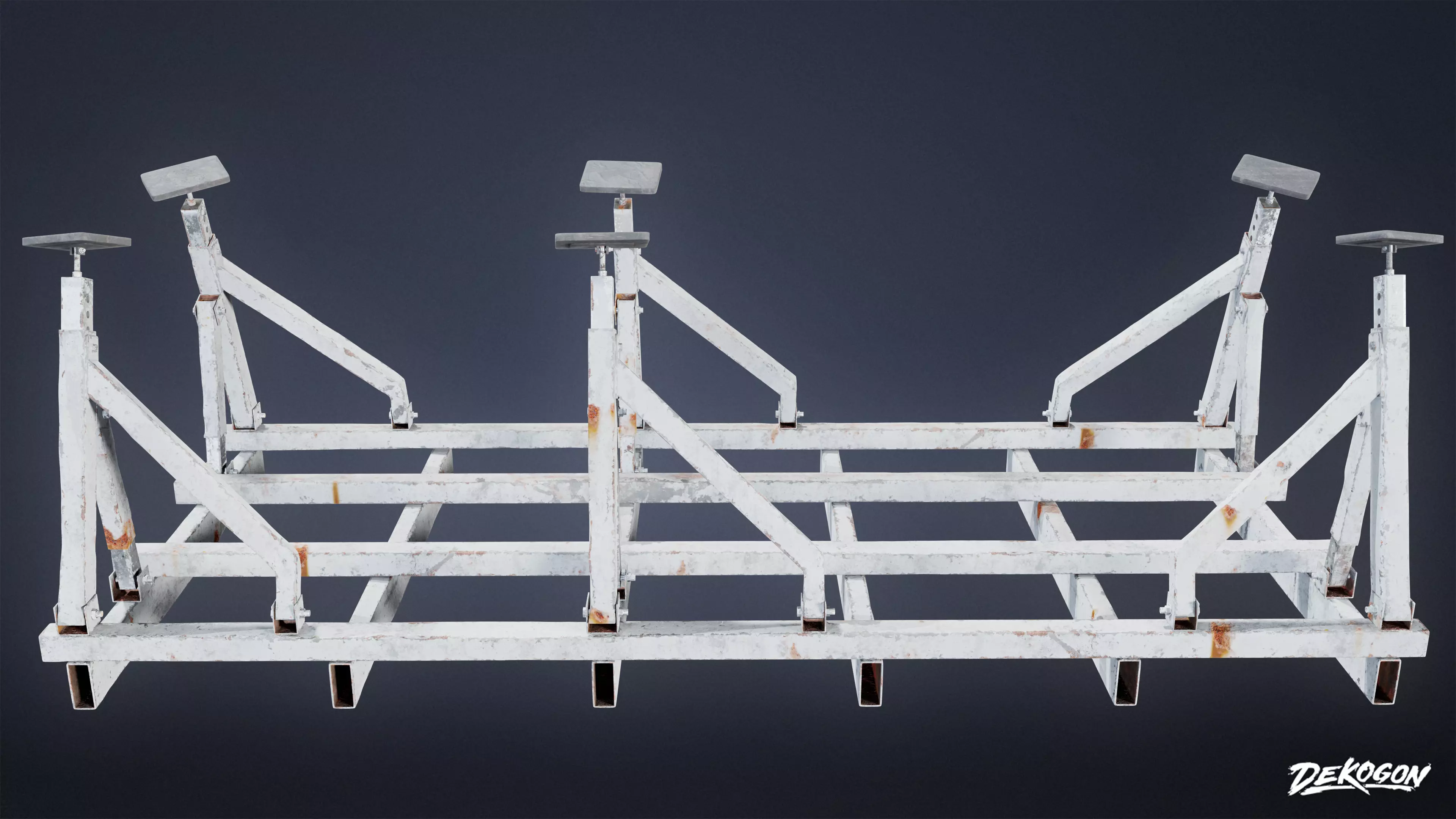 BOATYARD - Boat Cradle 01 - LOW POLY AND NANITE Low-poly 3D model_0