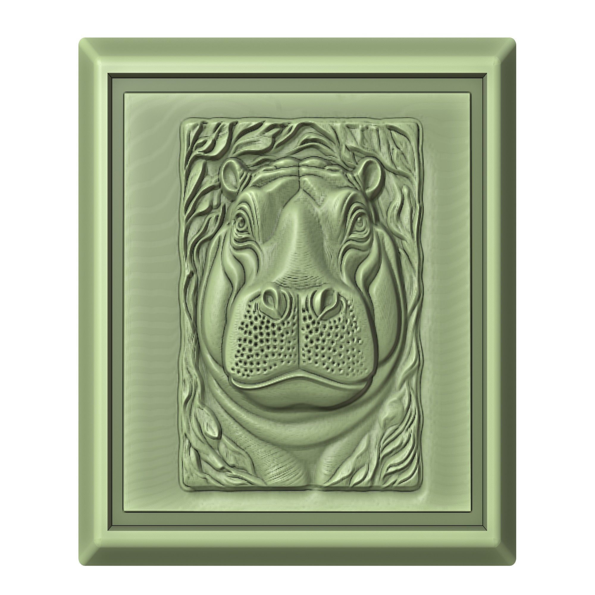 Hippopotamus Animal 3D print model_2