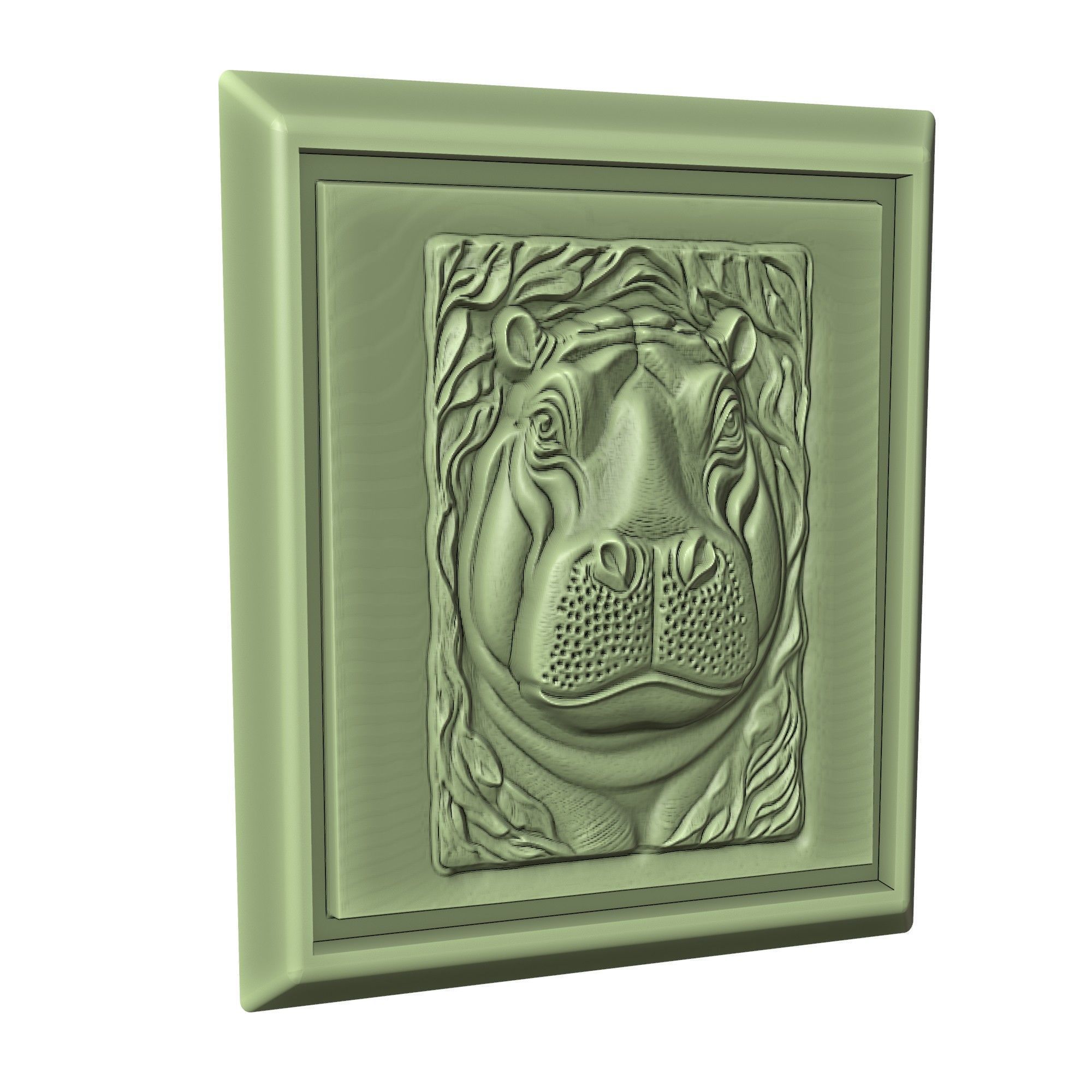 Hippopotamus Animal 3D print model_3