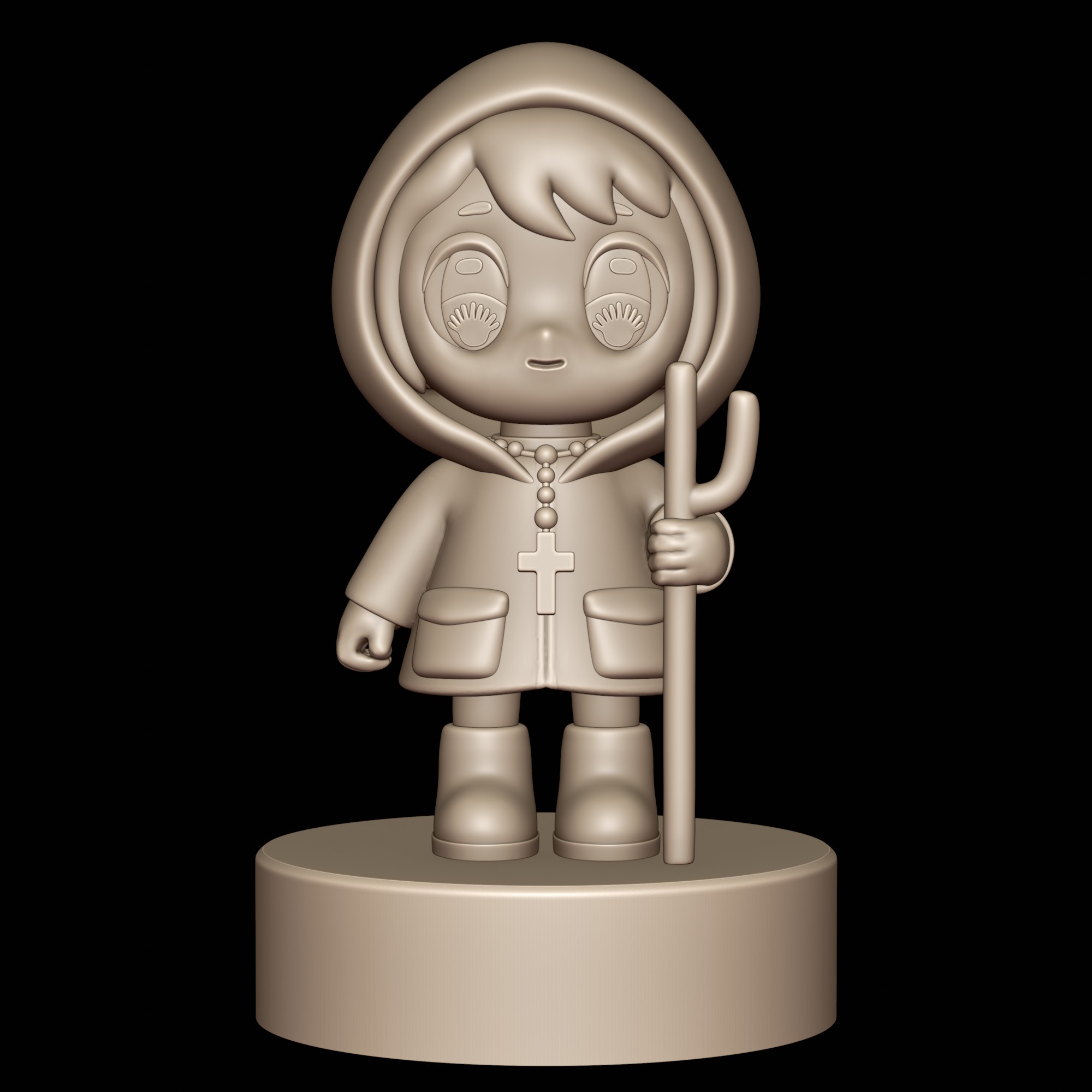 Luce Vatican mascot STL Ready for 3D Printing 3D print model_2