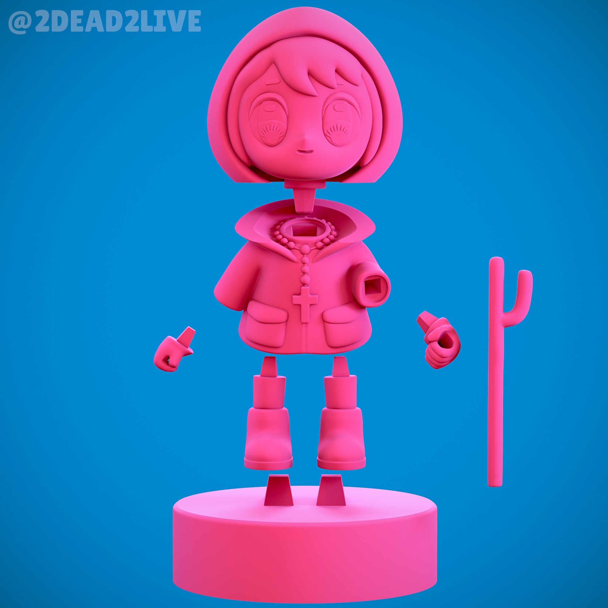 Luce Vatican mascot STL Ready for 3D Printing 3D print model_1