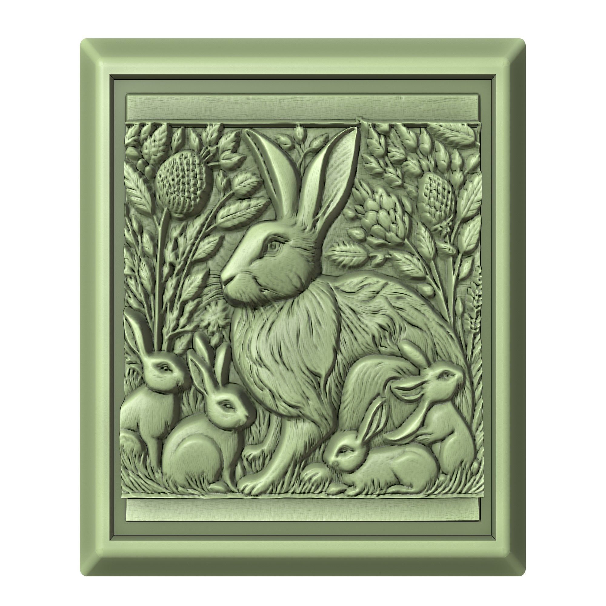 Rabbit Animal 3D print model_2