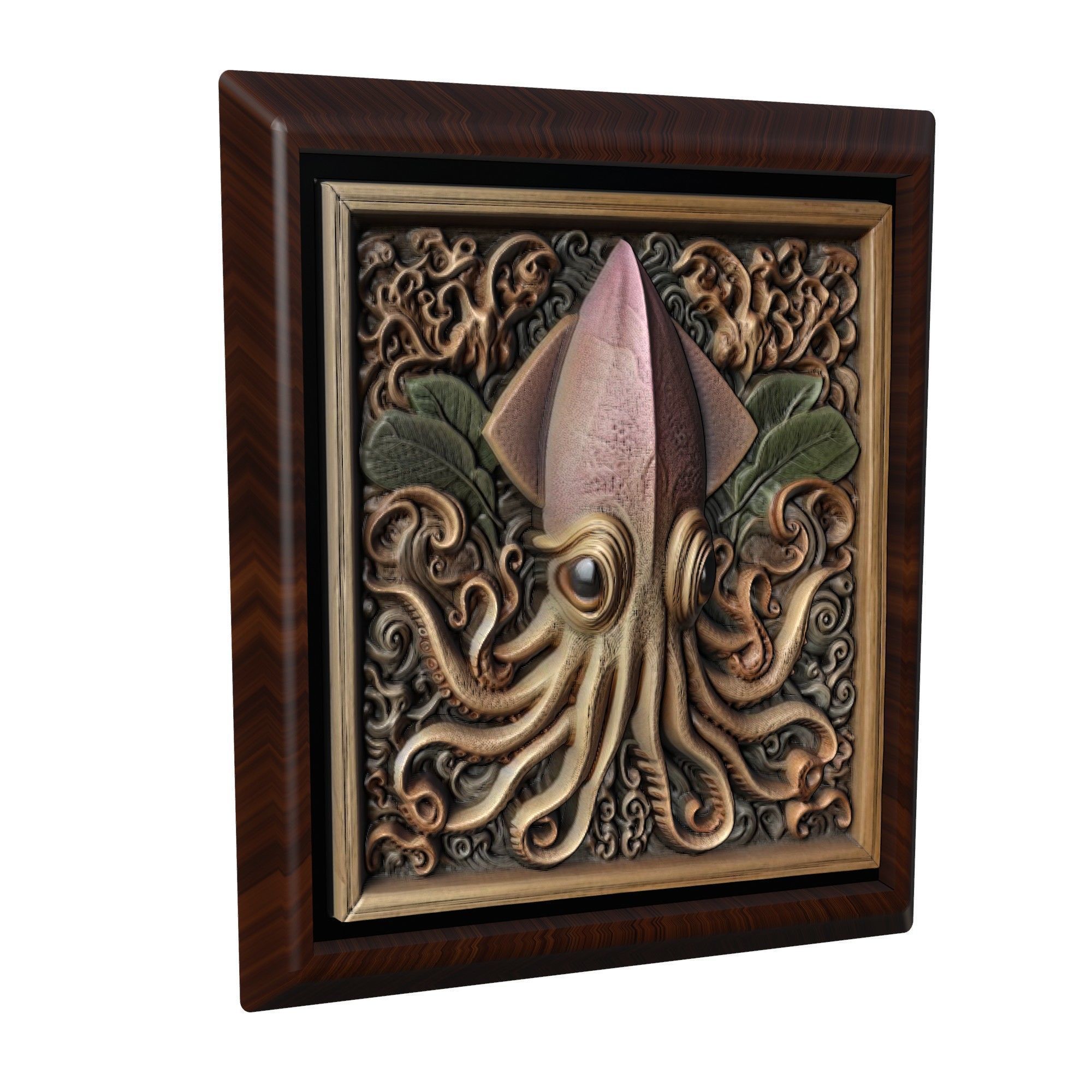 Squid Animal 3D print model_1