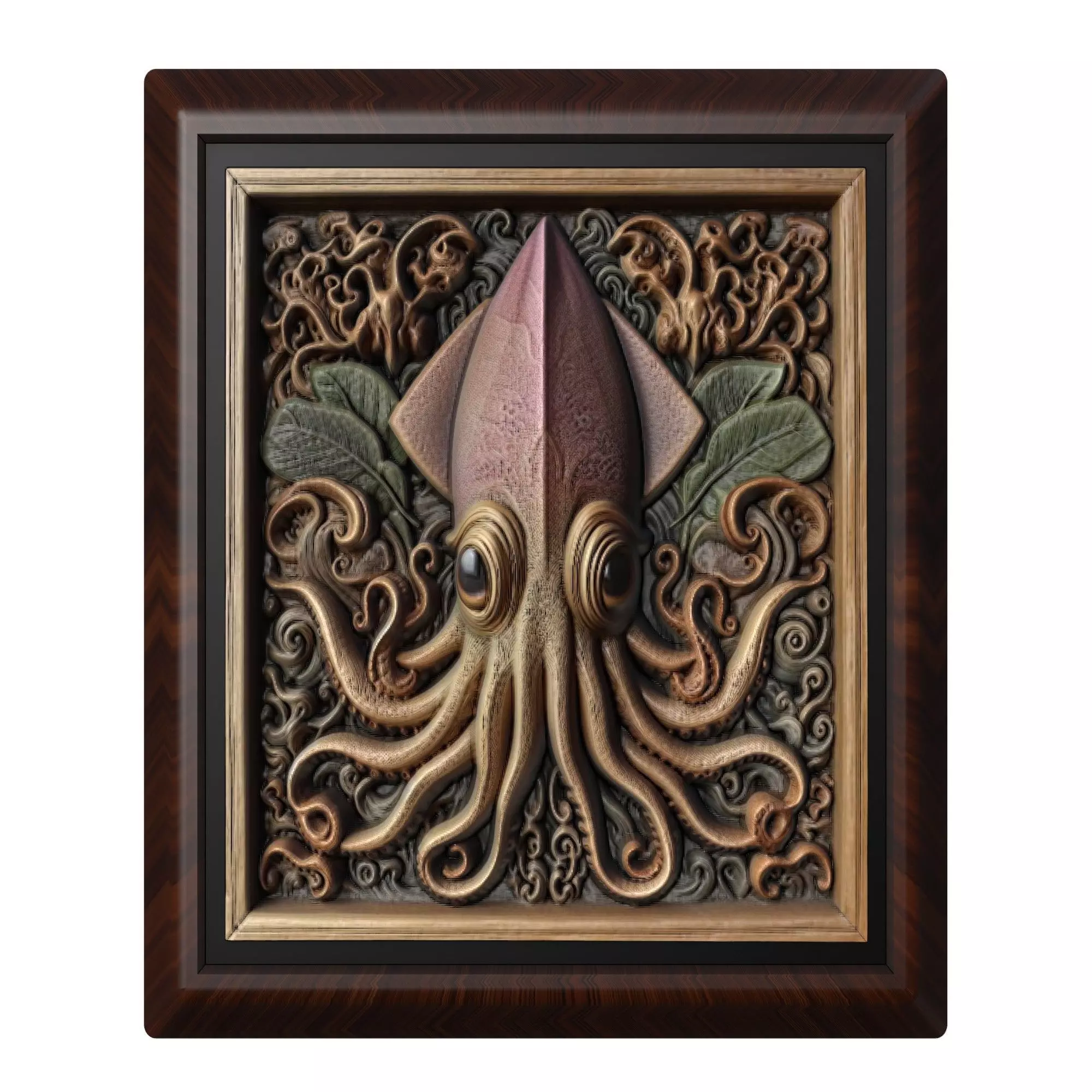 Squid Animal 3D print model_0