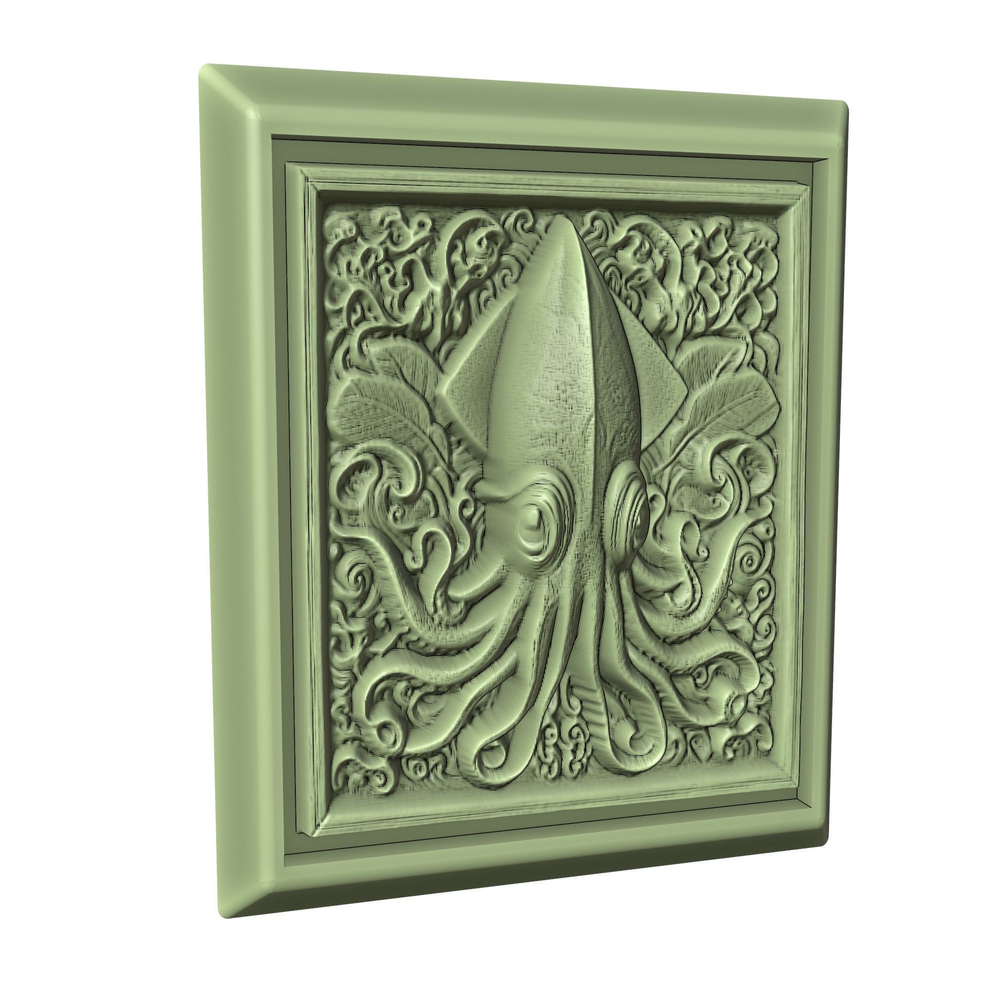 Squid Animal 3D print model_3