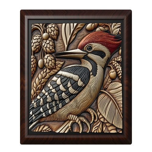 Woodpecker Animal 3D print model