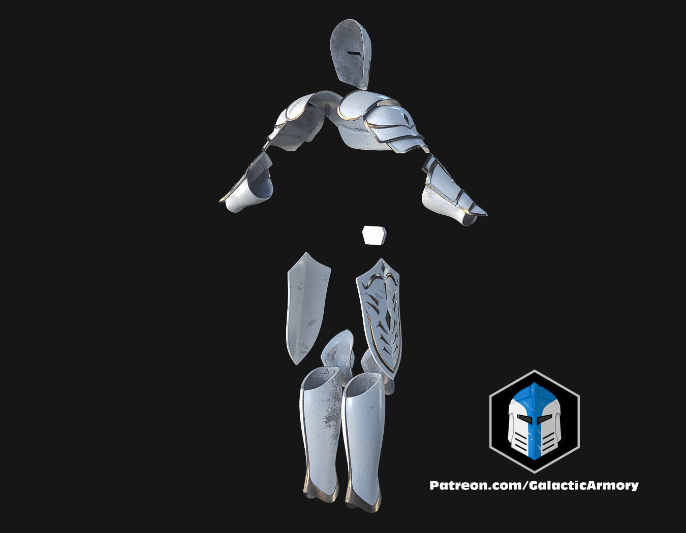 Temple Guard Concept Art Armor Sets - 3D Print Files 3D print model_21