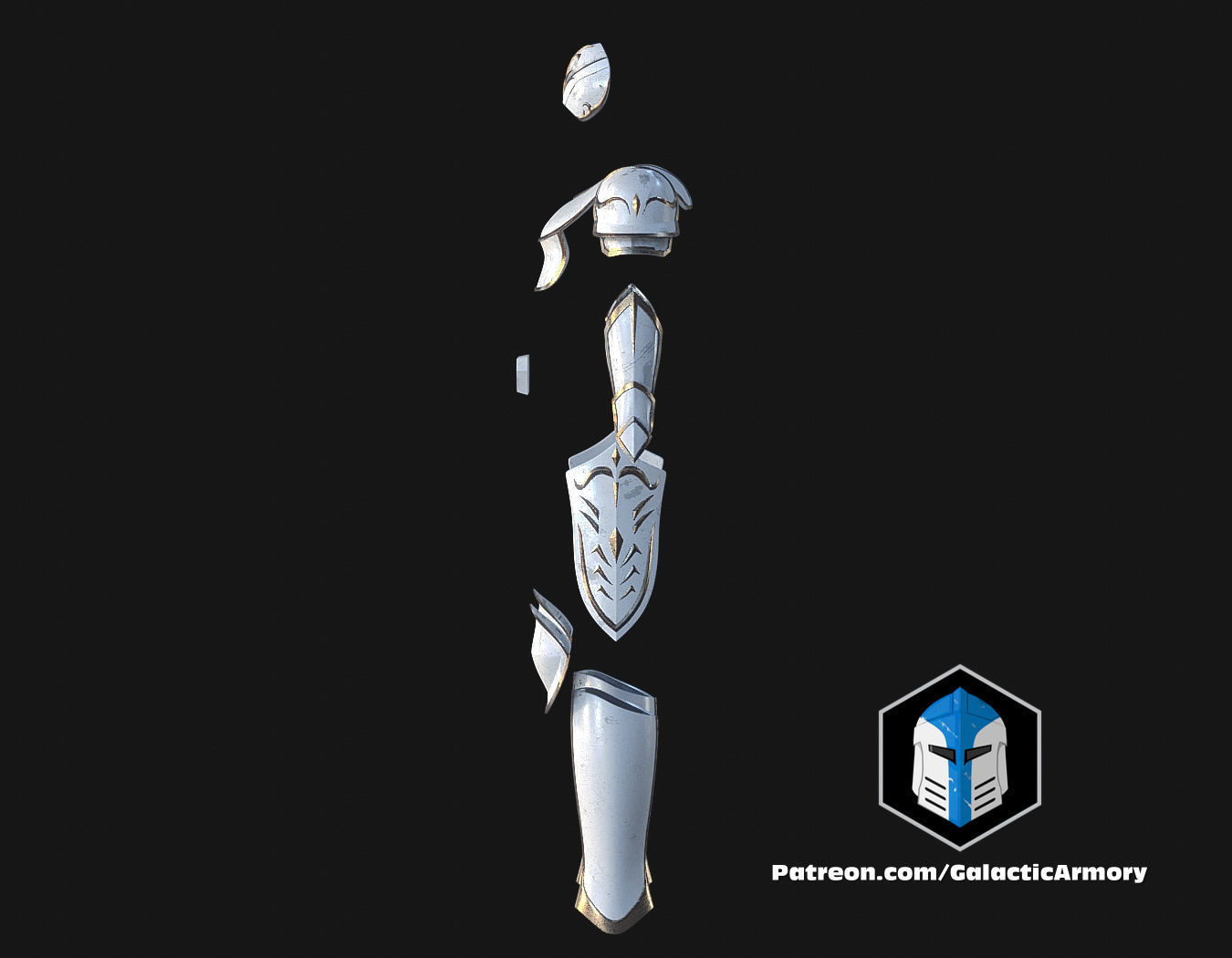 Temple Guard Concept Art Armor Sets - 3D Print Files 3D print model_34