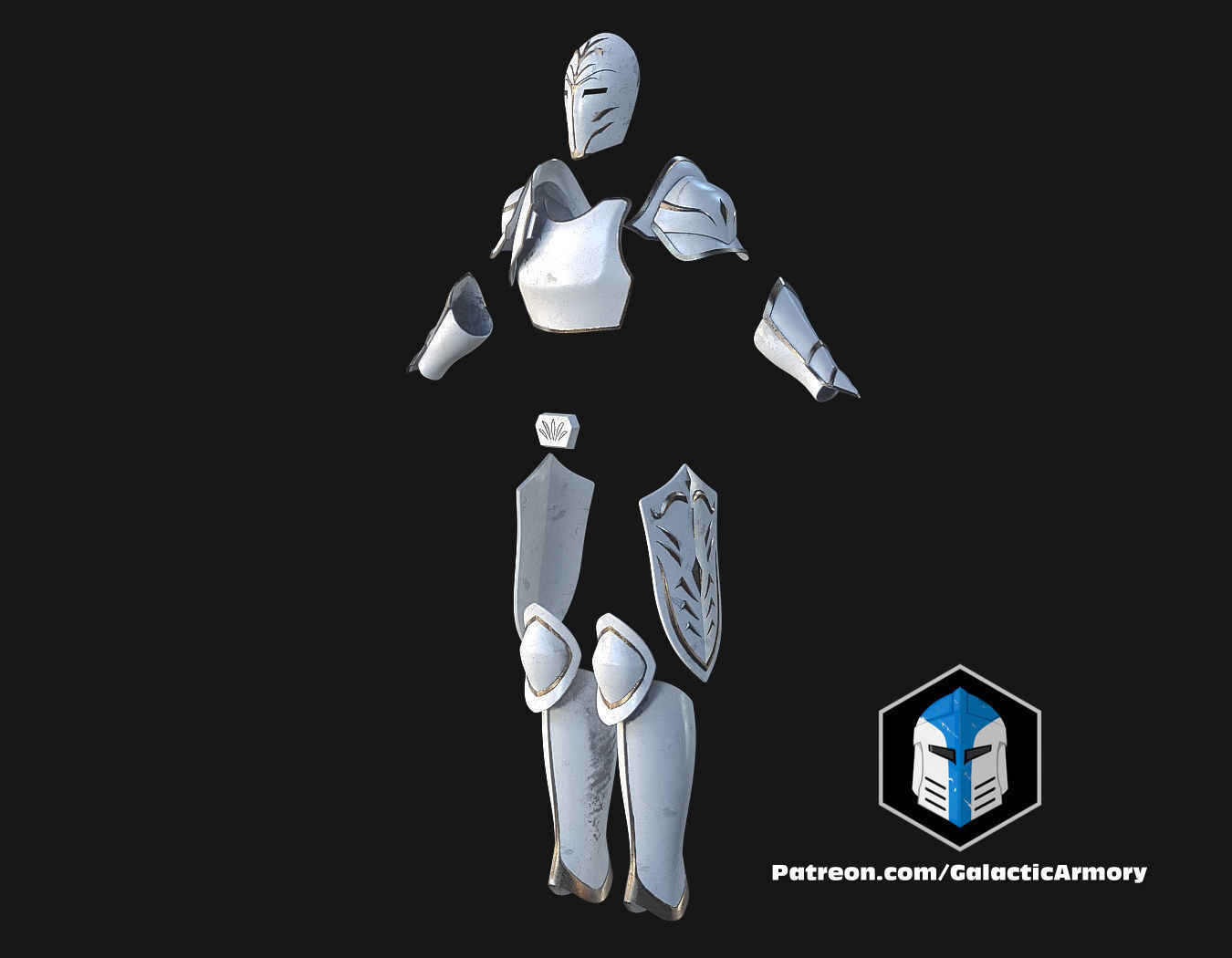 Temple Guard Concept Art Armor Sets - 3D Print Files 3D print model_1
