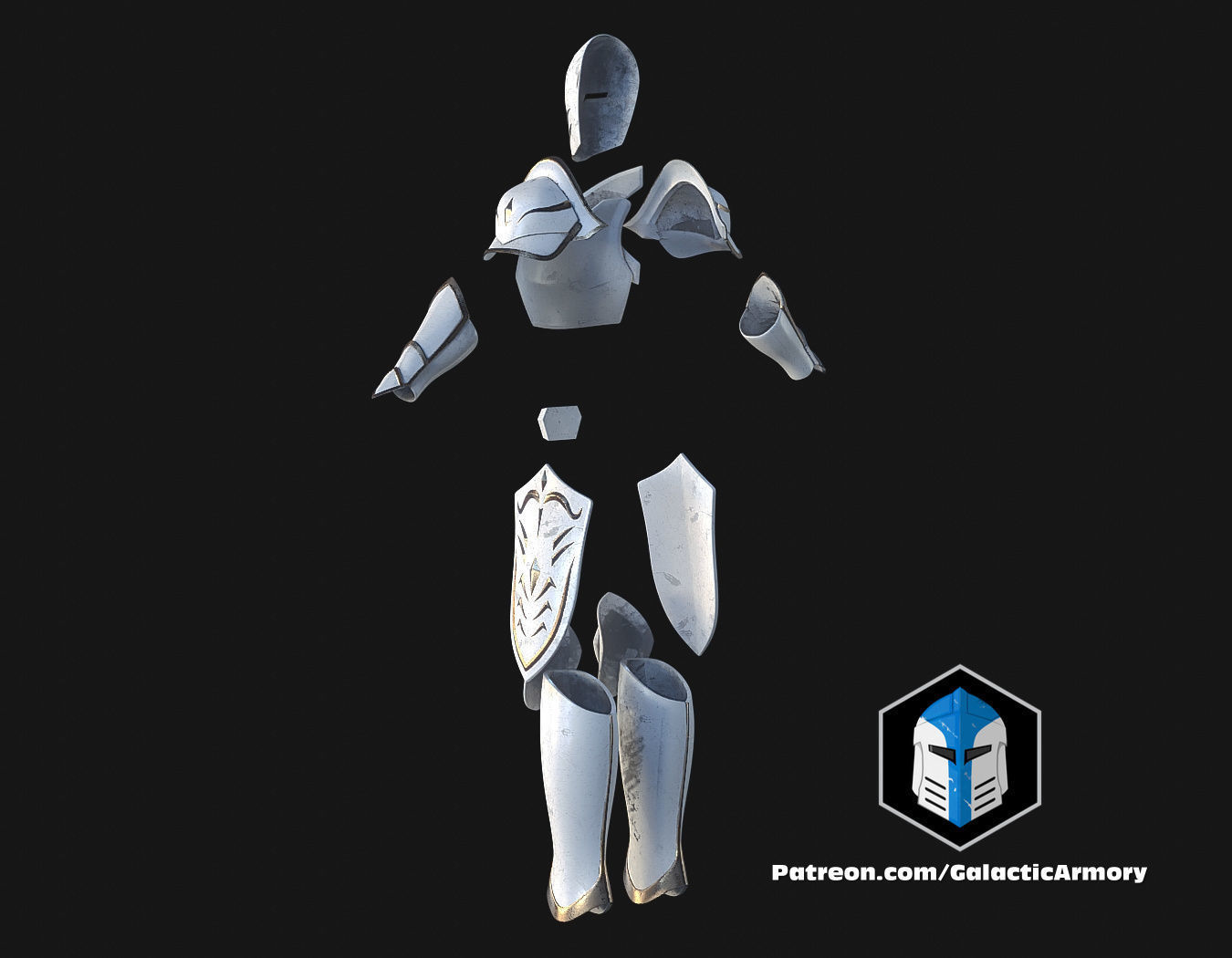 Temple Guard Concept Art Armor Sets - 3D Print Files 3D print model_3