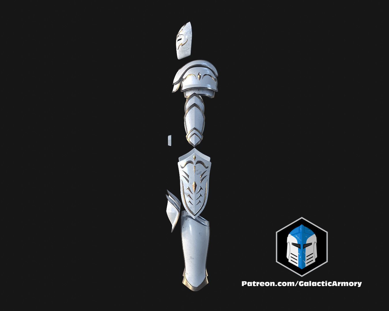 Temple Guard Concept Art Armor Sets - 3D Print Files 3D print model_10