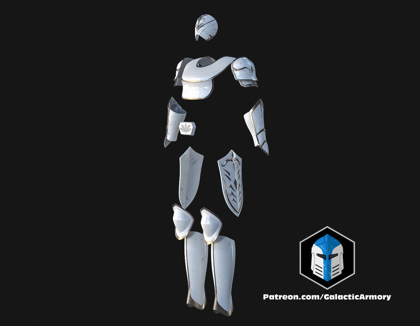 Temple Guard Concept Art Armor Sets - 3D Print Files 3D print model_33