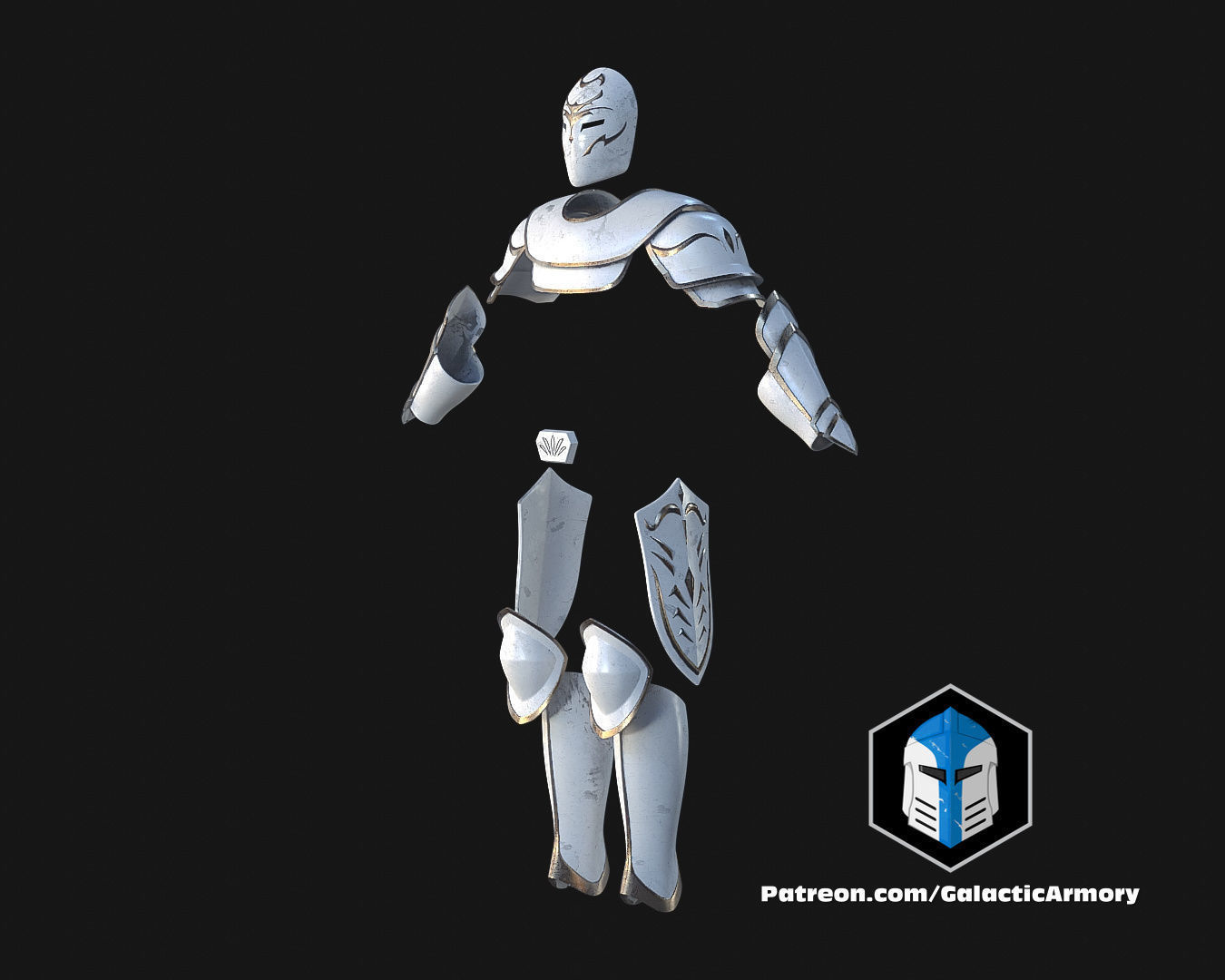 Temple Guard Concept Art Armor Sets - 3D Print Files 3D print model_9