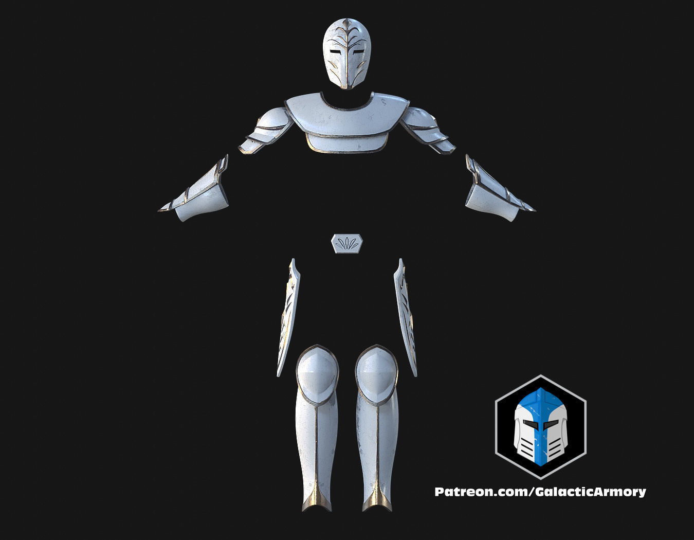 Temple Guard Concept Art Armor Sets - 3D Print Files 3D print model_16