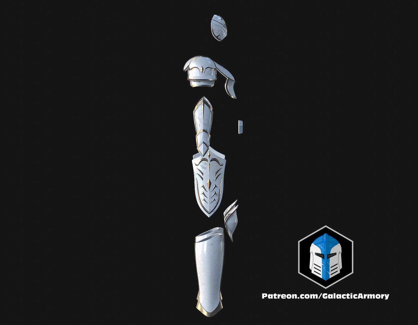 Temple Guard Concept Art Armor Sets - 3D Print Files 3D print model_38