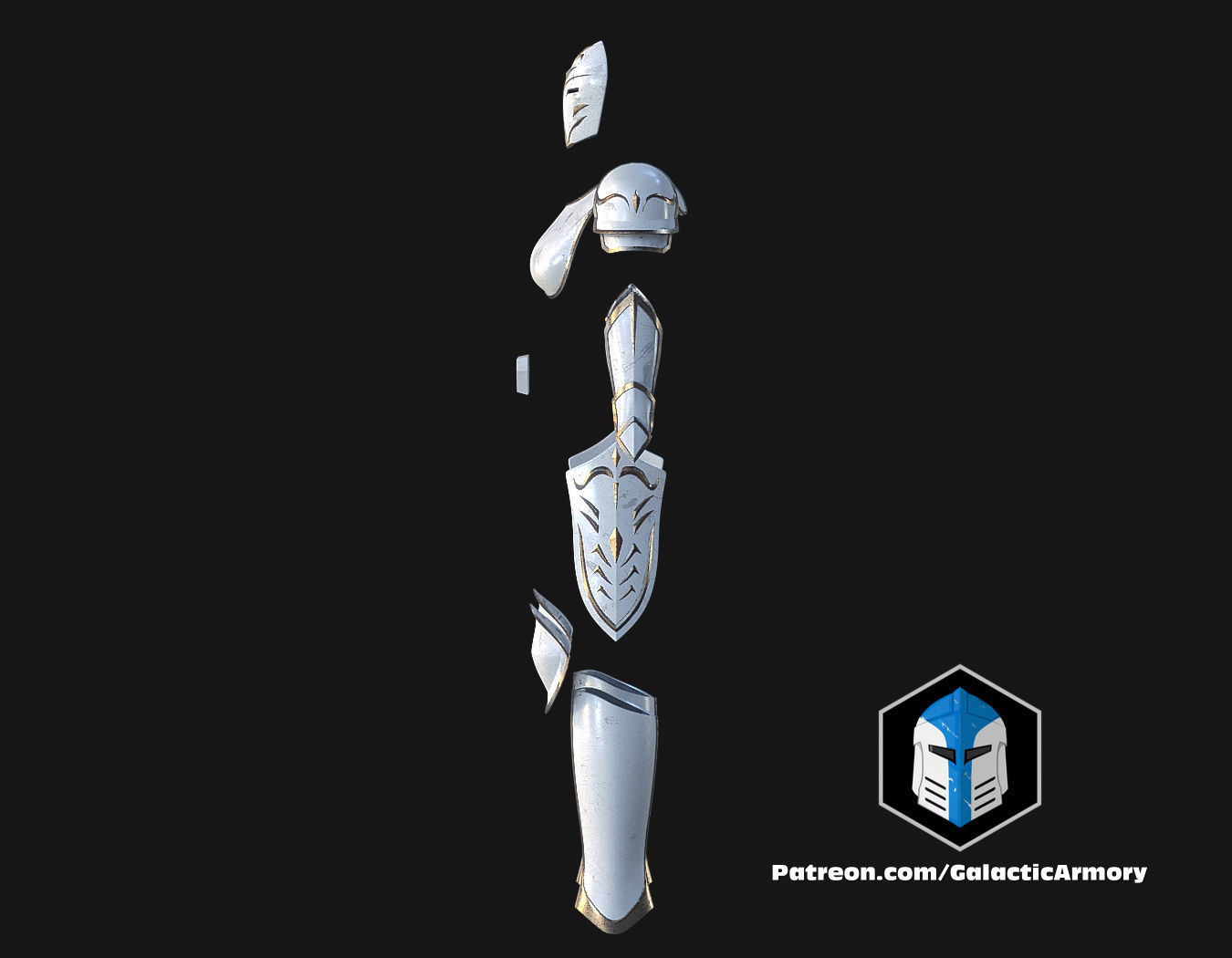 Temple Guard Concept Art Armor Sets - 3D Print Files 3D print model_26
