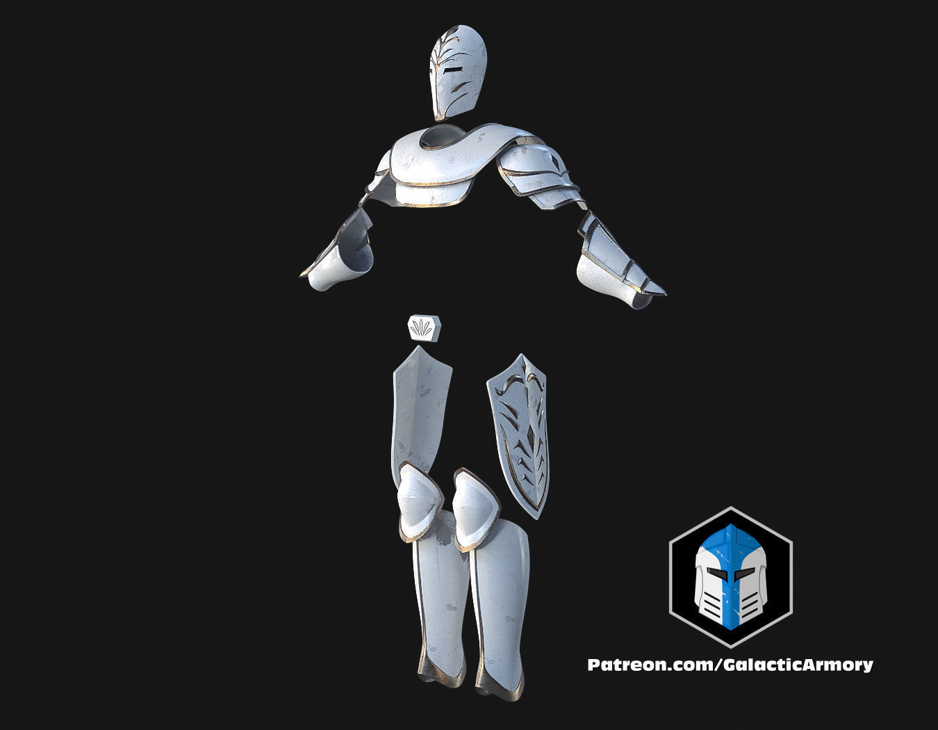 Temple Guard Concept Art Armor Sets - 3D Print Files 3D print model_17