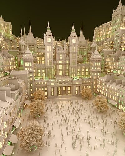 Central Nightout - Weekly Render - DSZarts 3D model 3D model 2