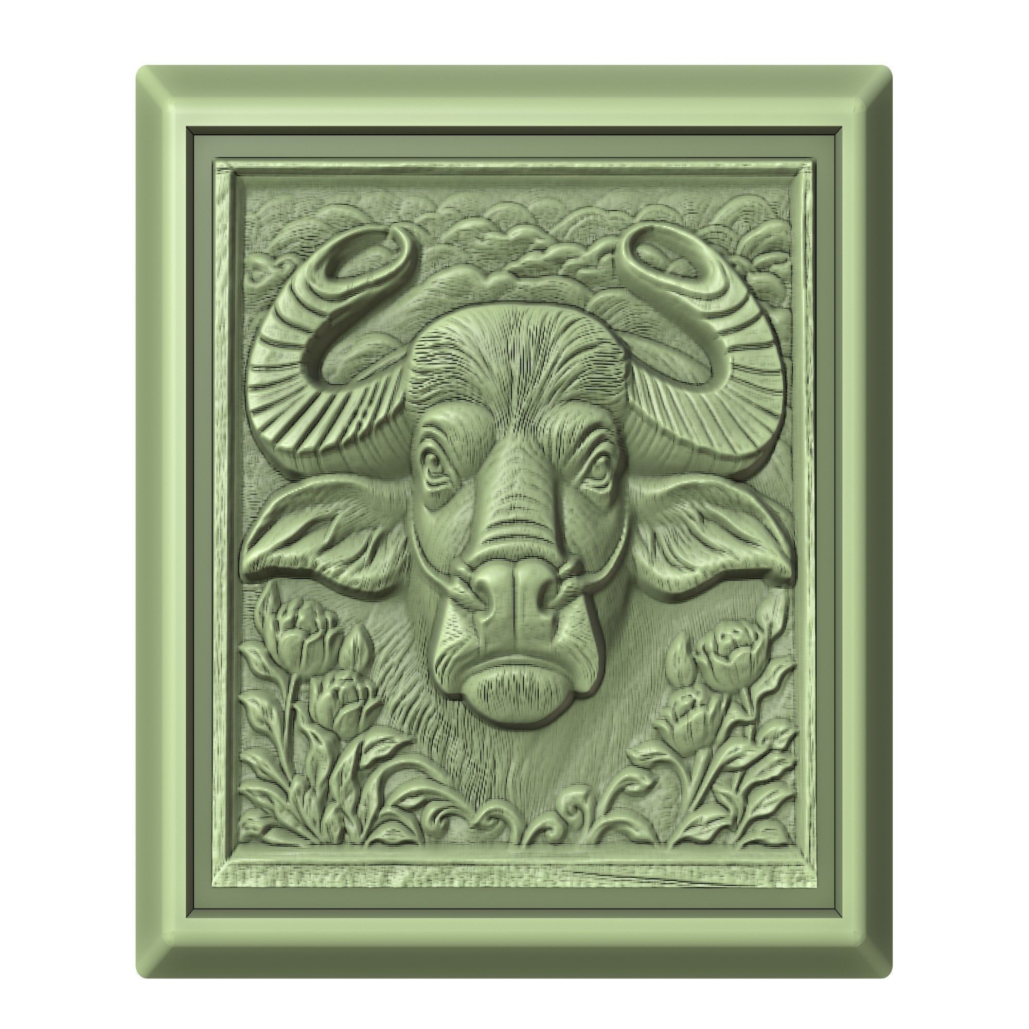 Buffalo Animal 3D print model_2