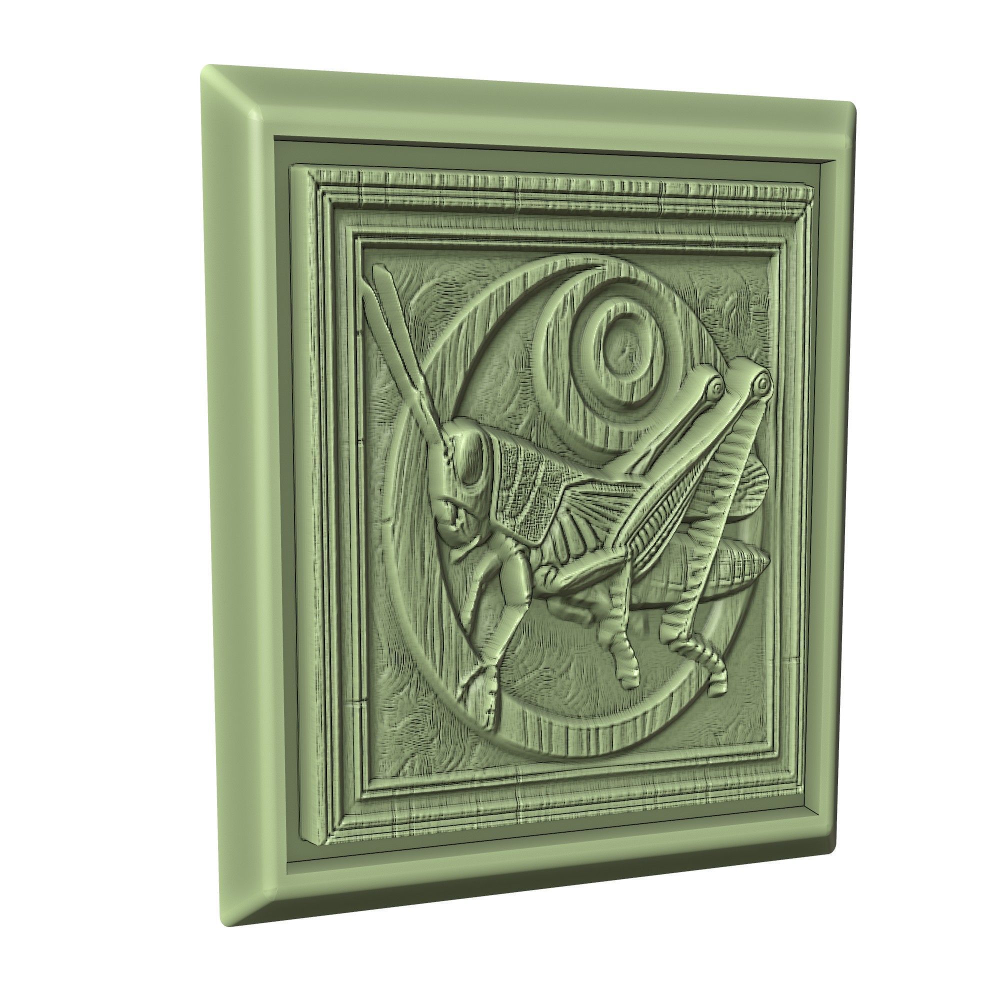 Grasshopper Animal 3D print model_3