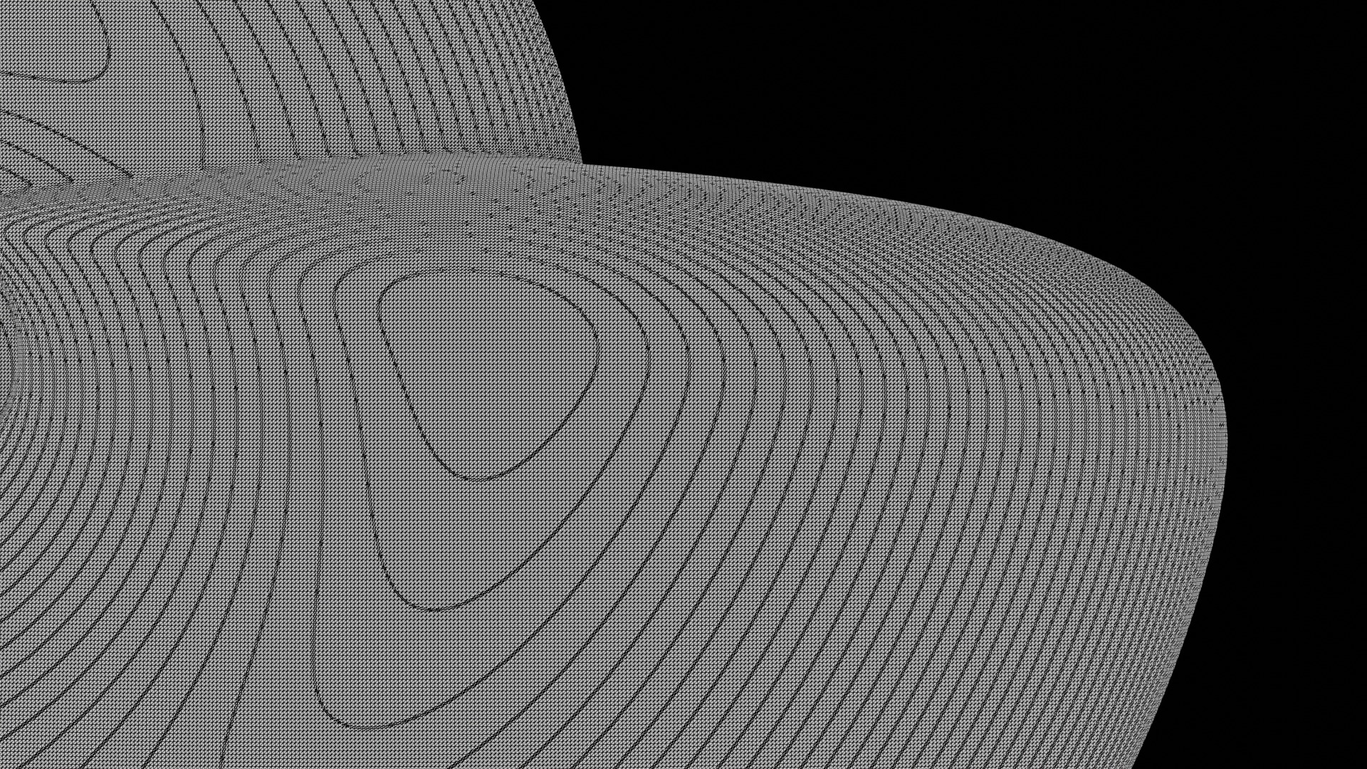 Ammonoid shell involute and compressed Metengonoceras 3D model_11