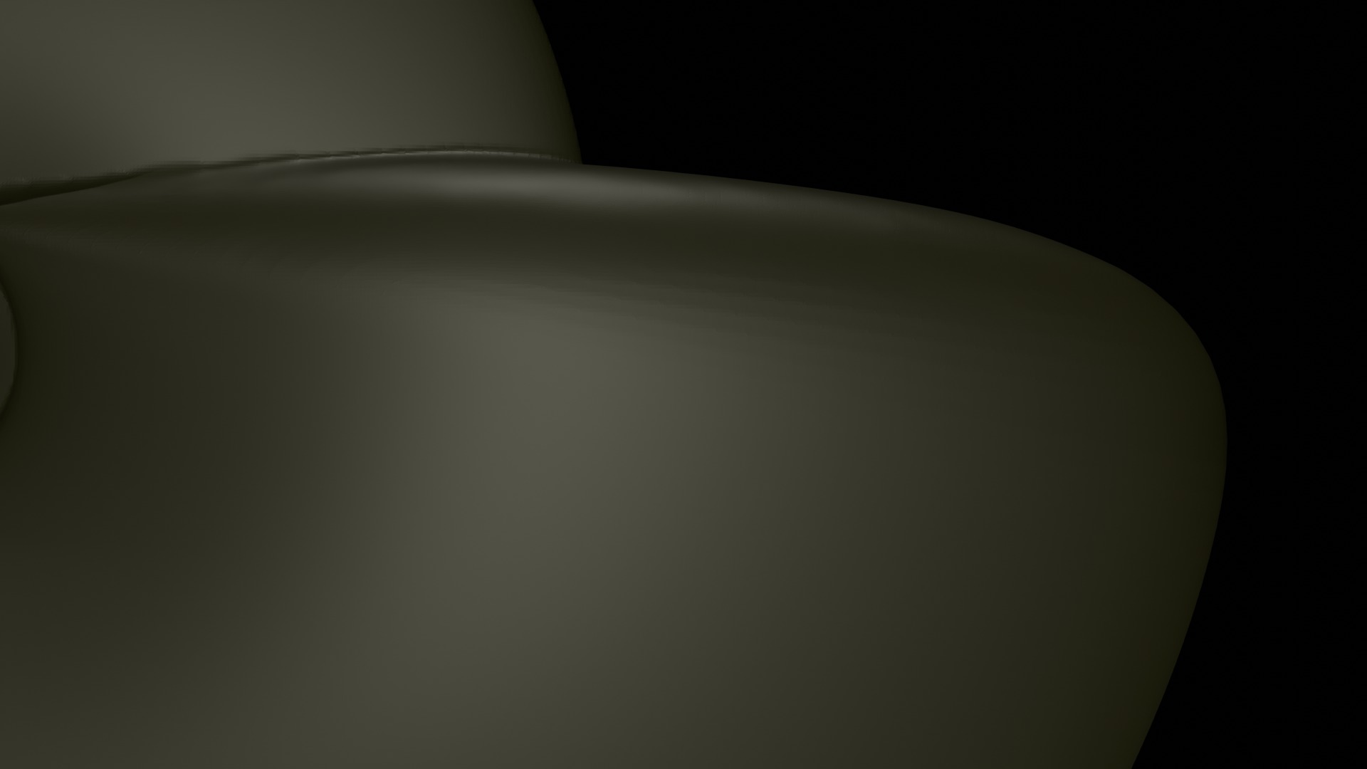 Ammonoid shell involute and compressed Metengonoceras 3D model_5