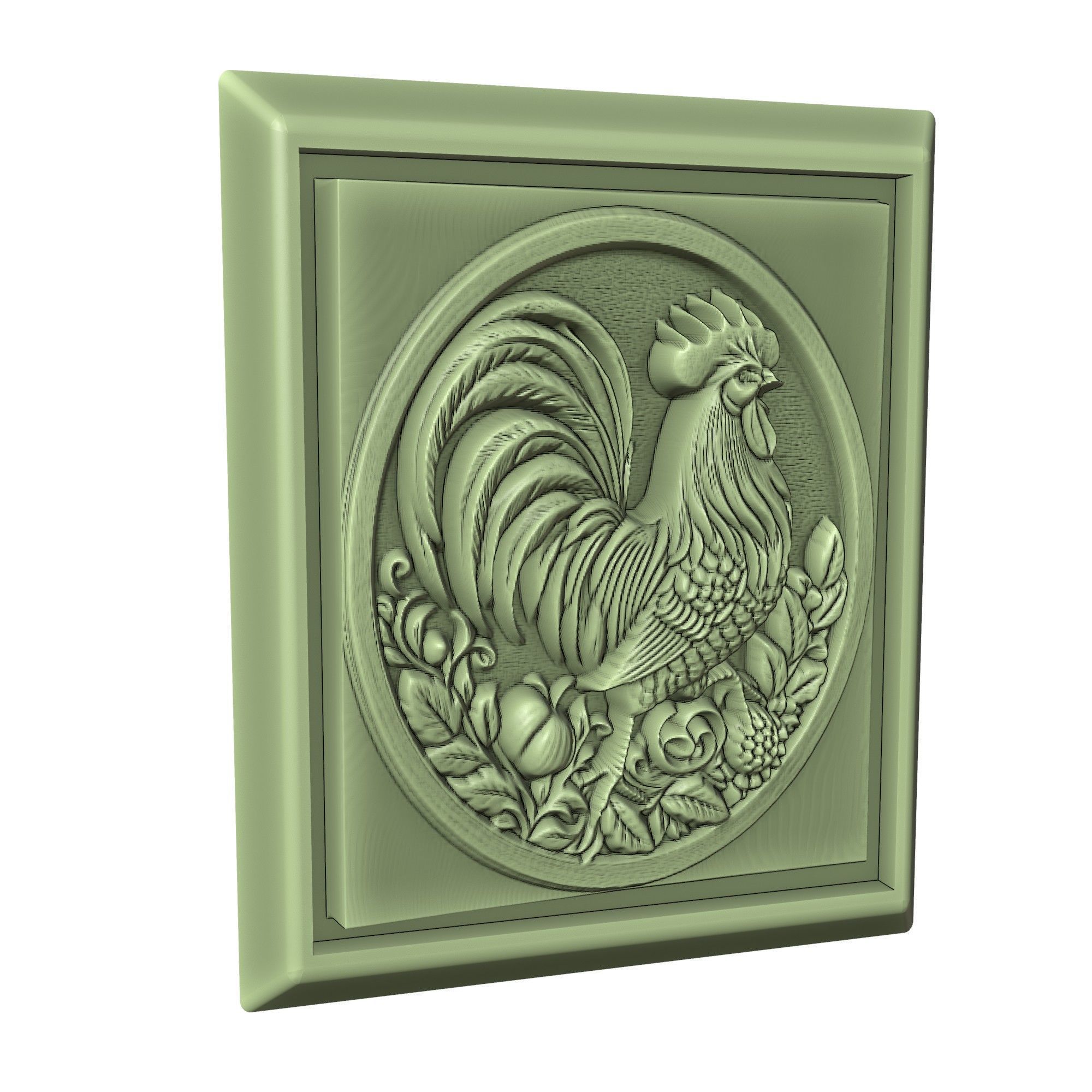 Rooster Animal 3D print model_3