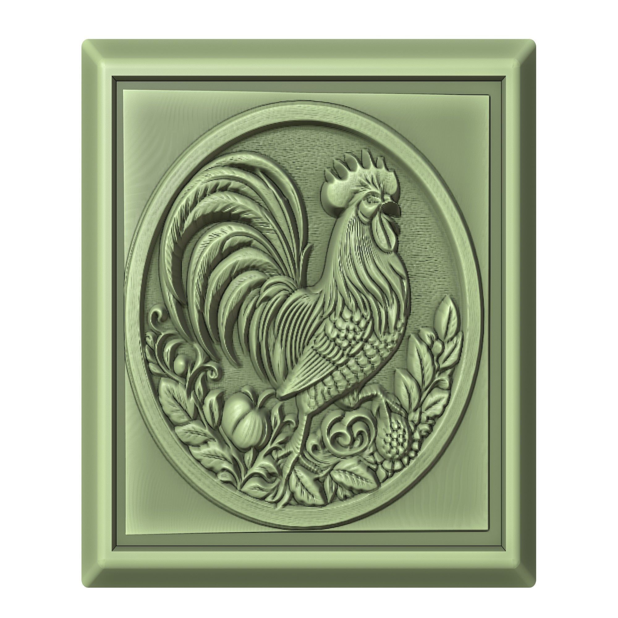 Rooster Animal 3D print model_2