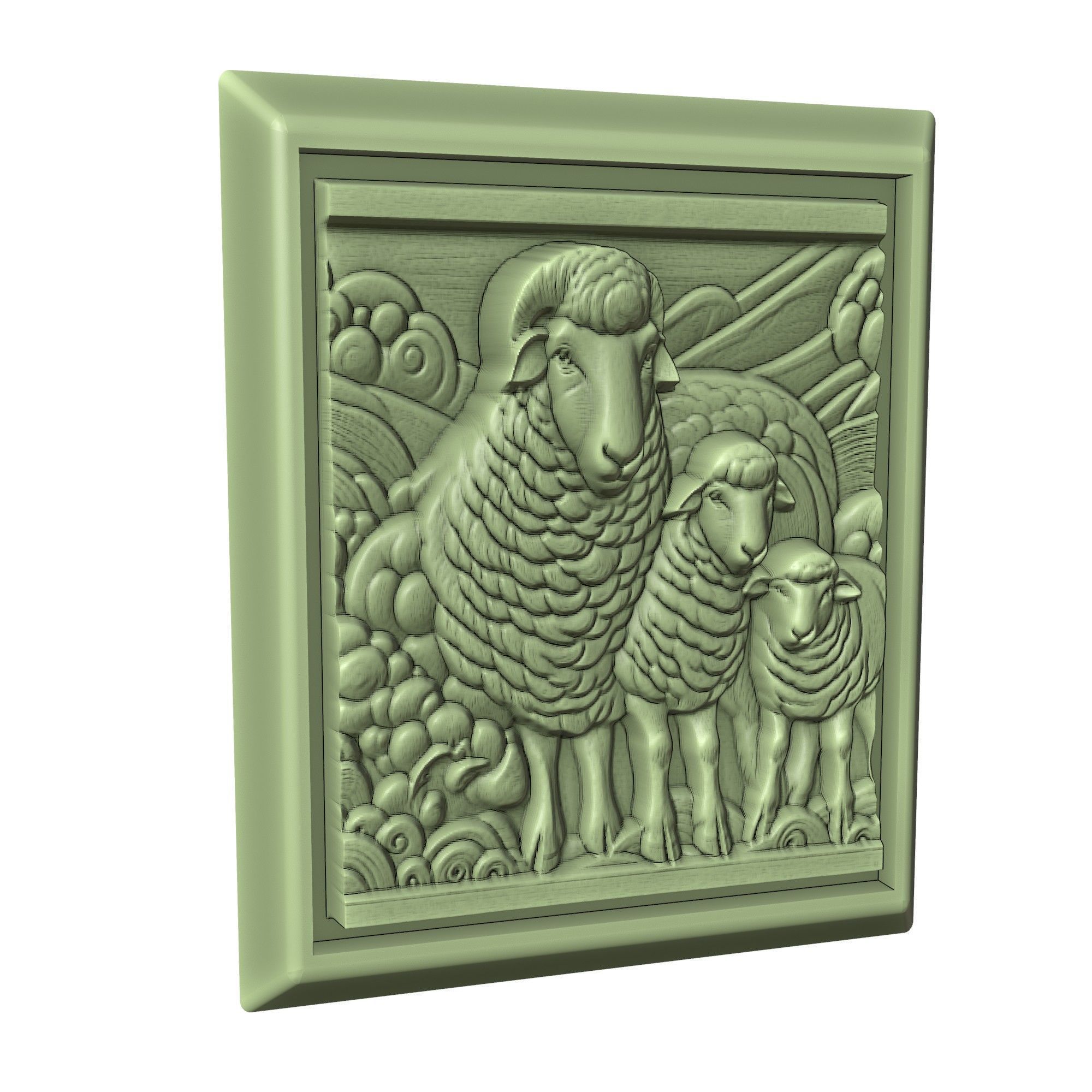 Sheep Animal 3D print model_3