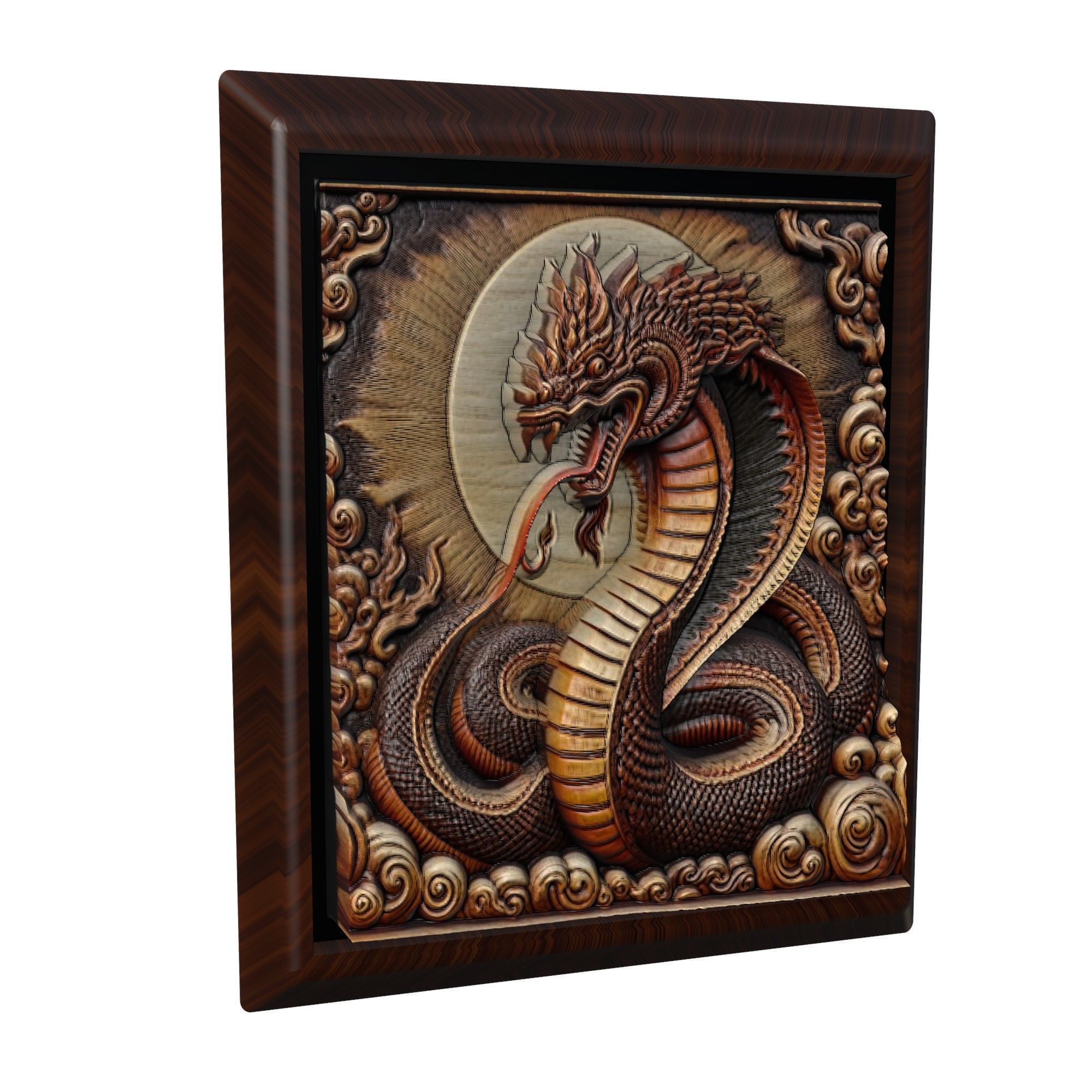 King Cobra Animal 3D print model_1