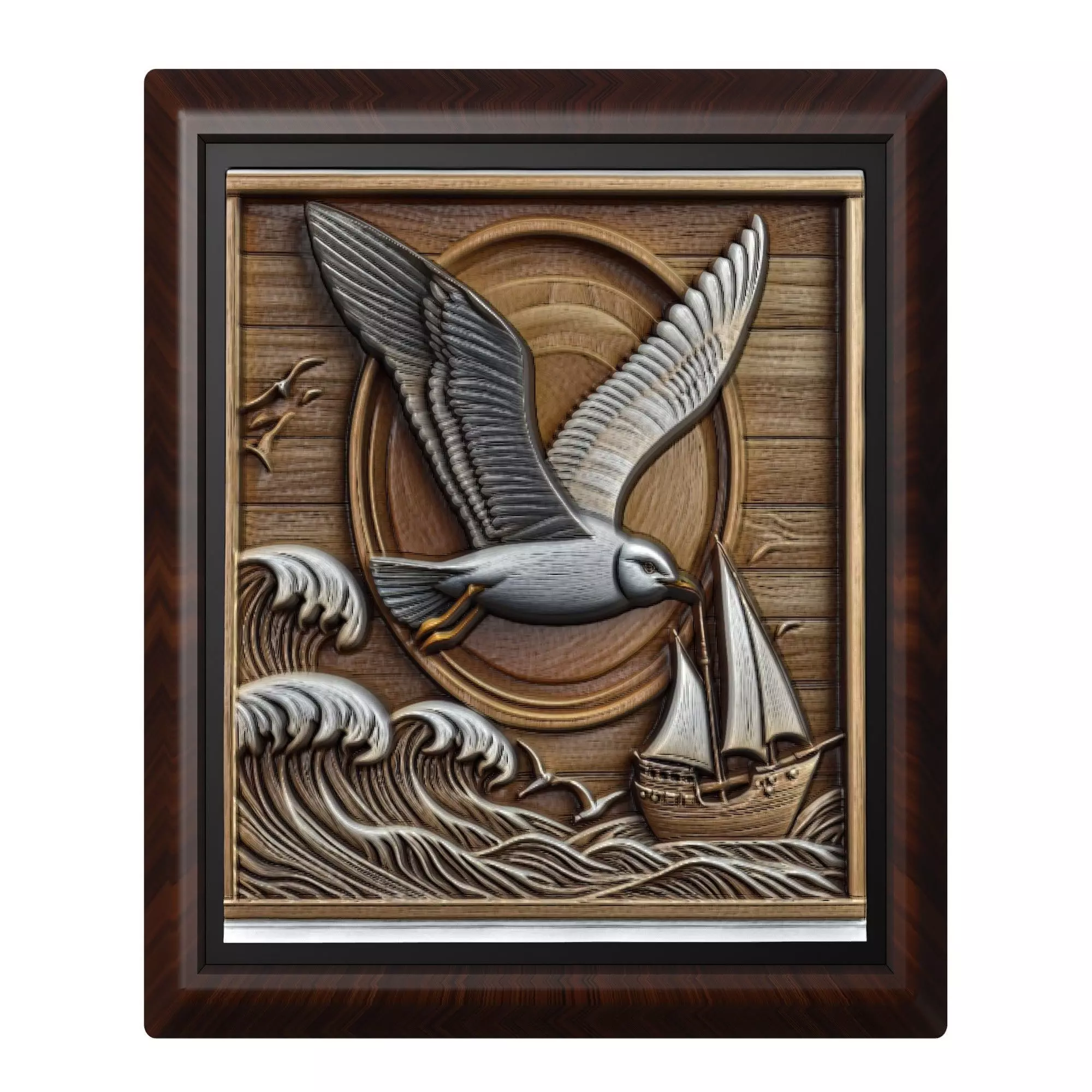 Seagull Animal 3D print model_0