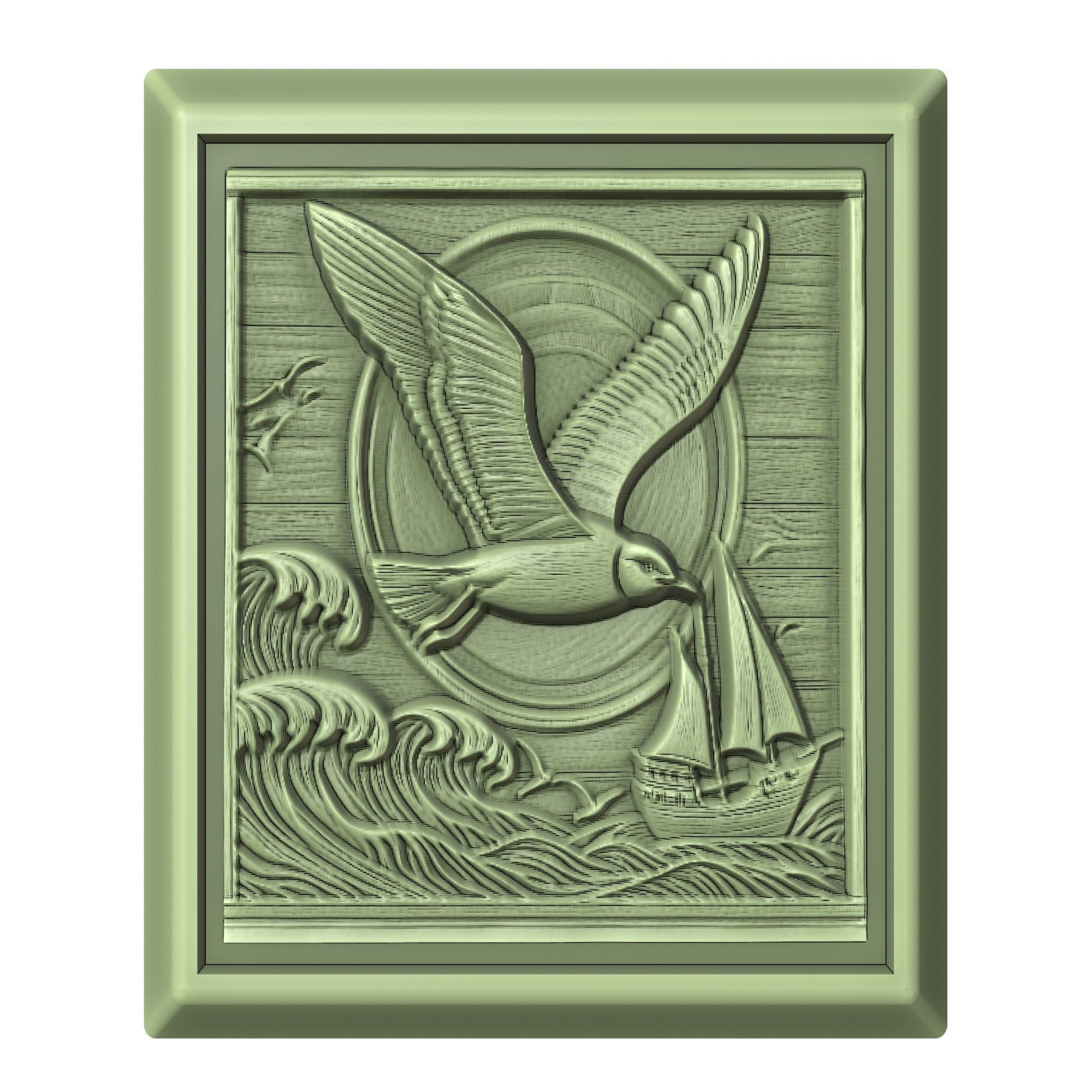 Seagull Animal 3D print model_2