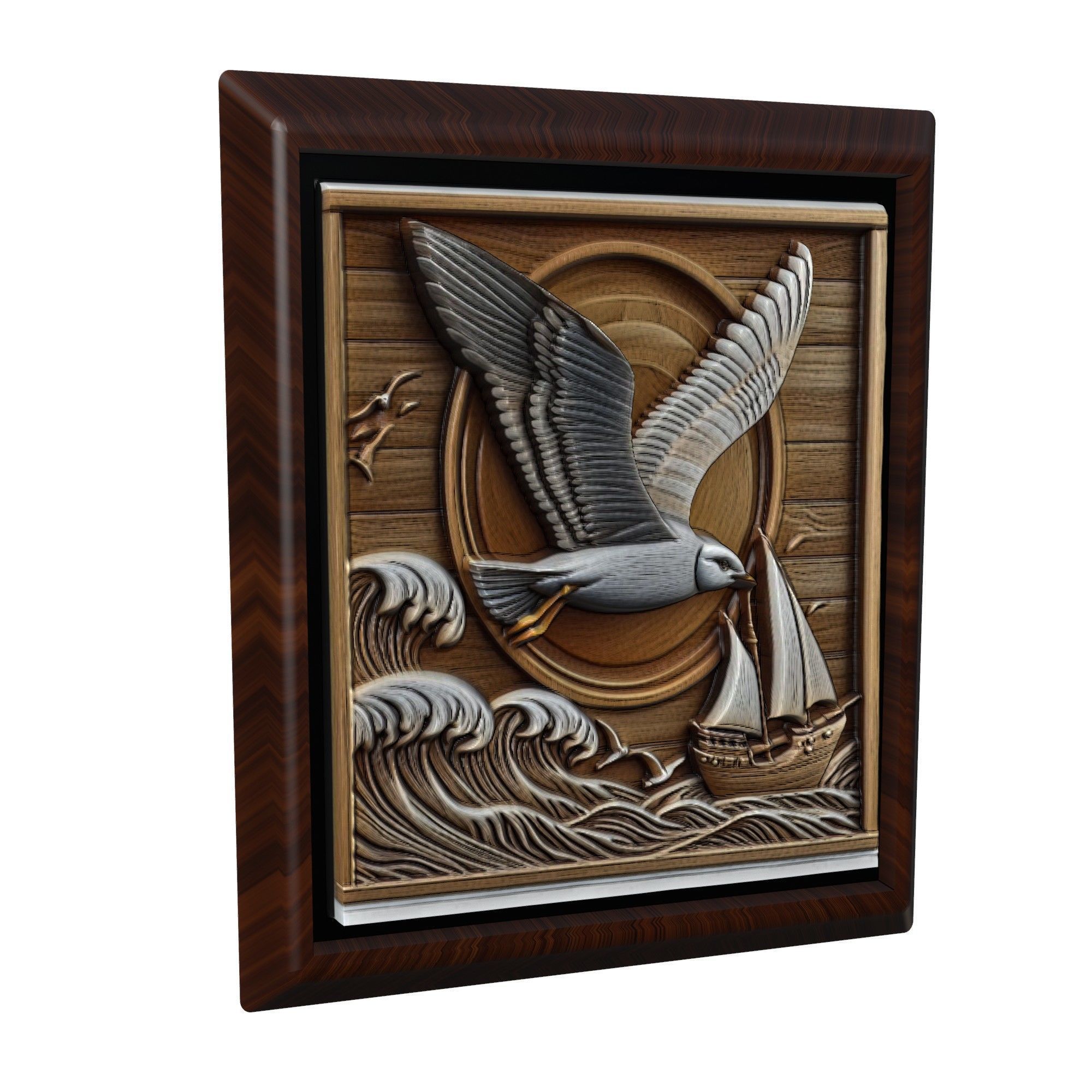 Seagull Animal 3D print model_1