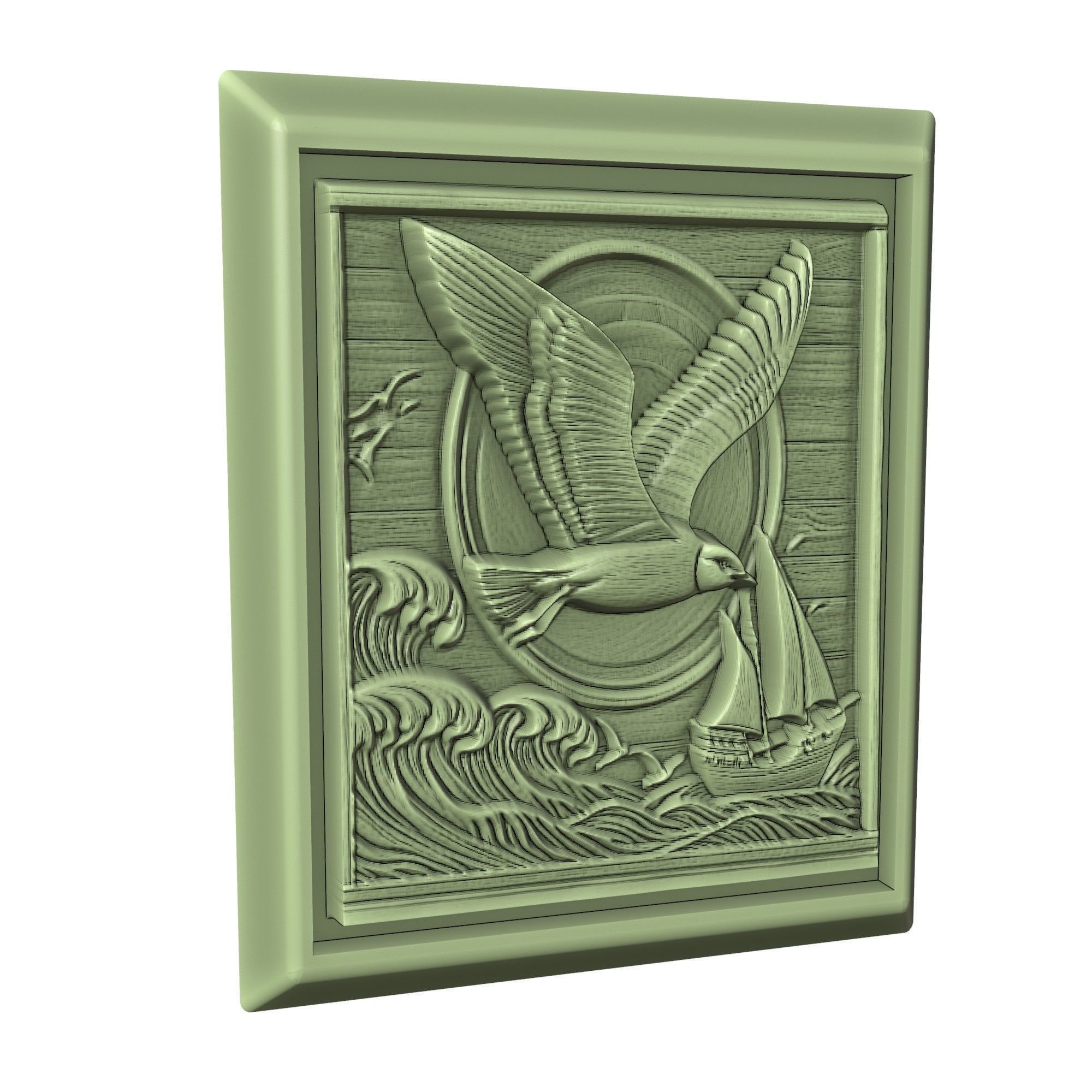 Seagull Animal 3D print model_3