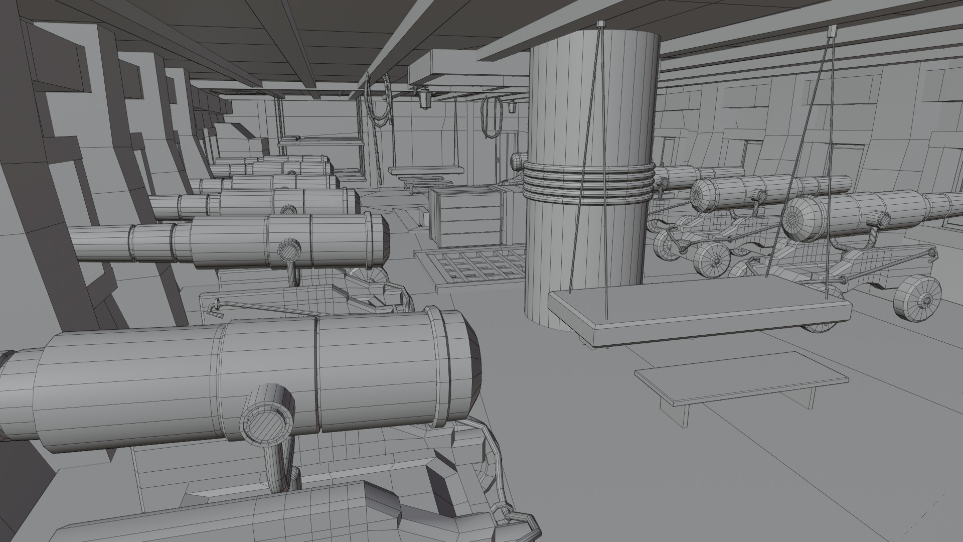 Fantasy Airship 3D model_20