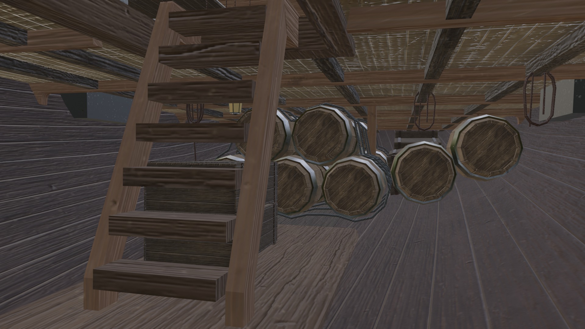 Fantasy Airship 3D model_26