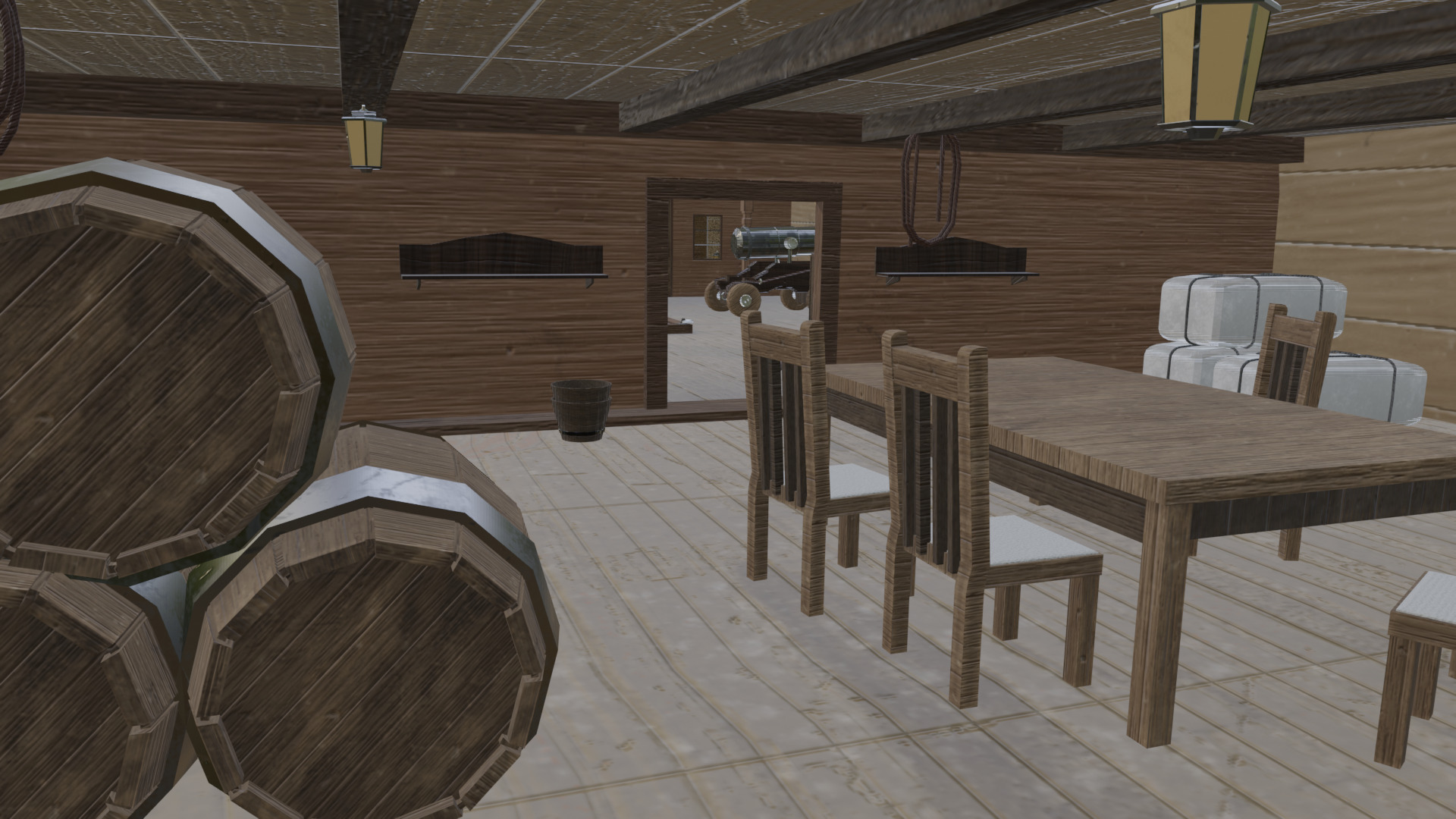 Fantasy Airship 3D model_34