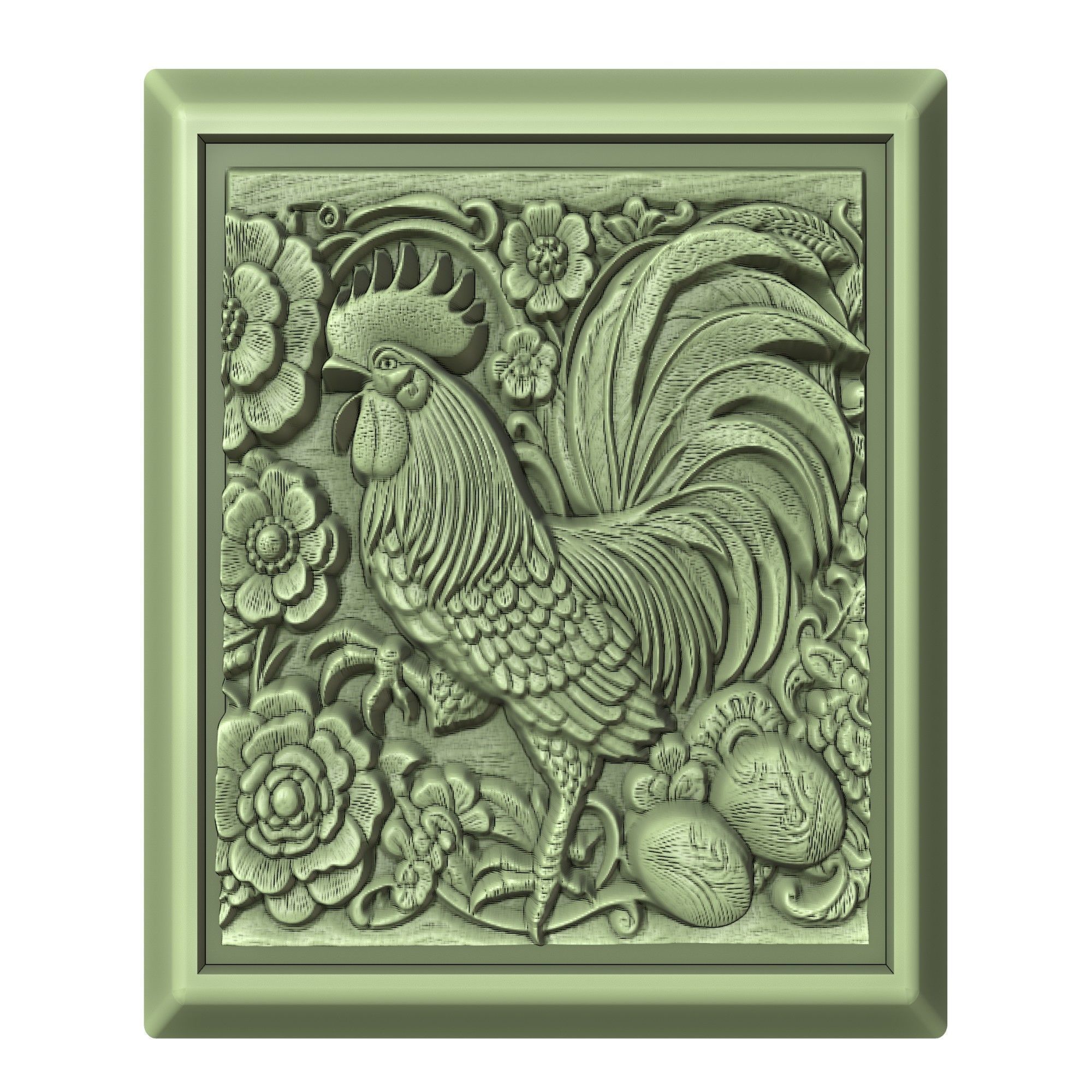 Chicken Animal 3D print model_2