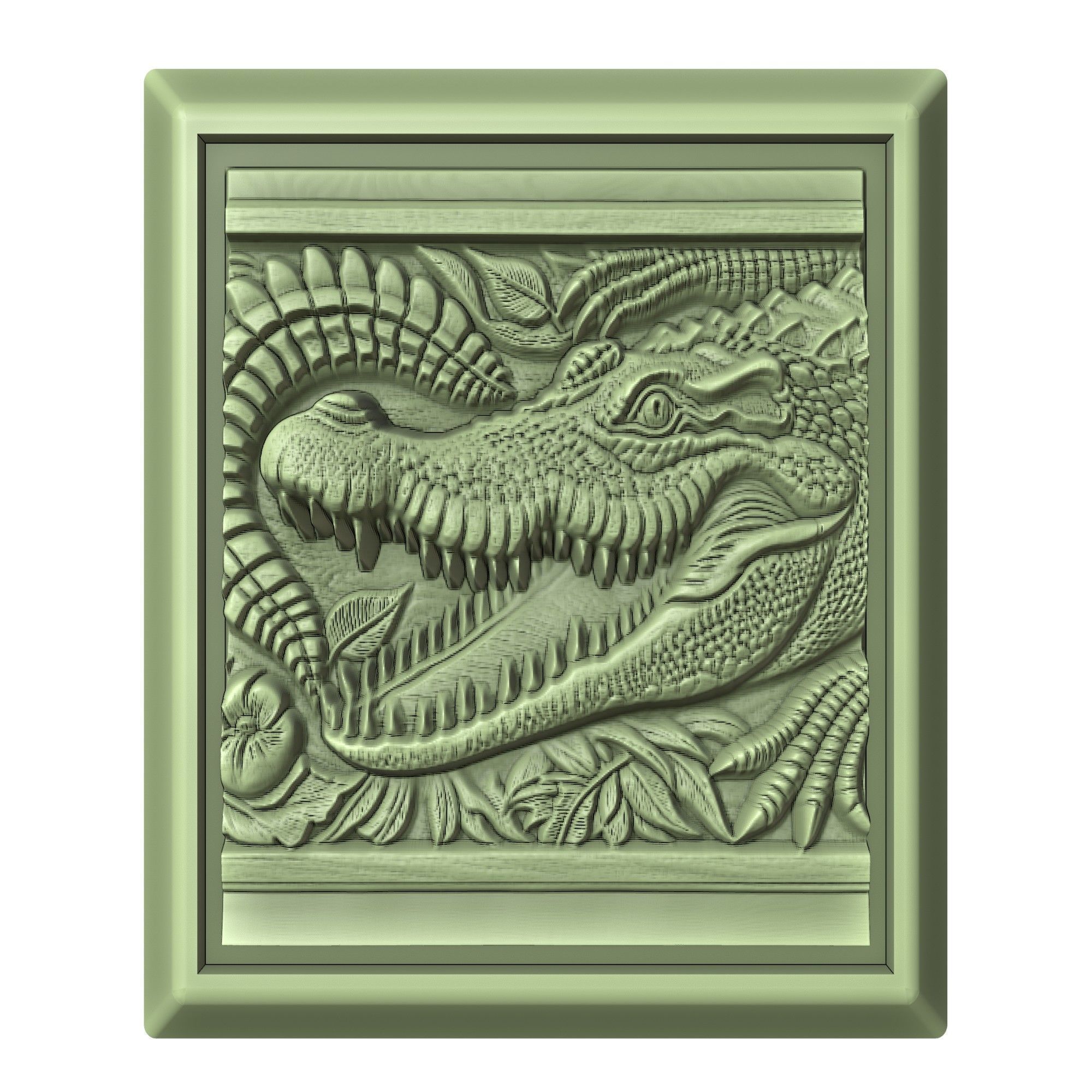 Crocodile Animal 3D print model_2