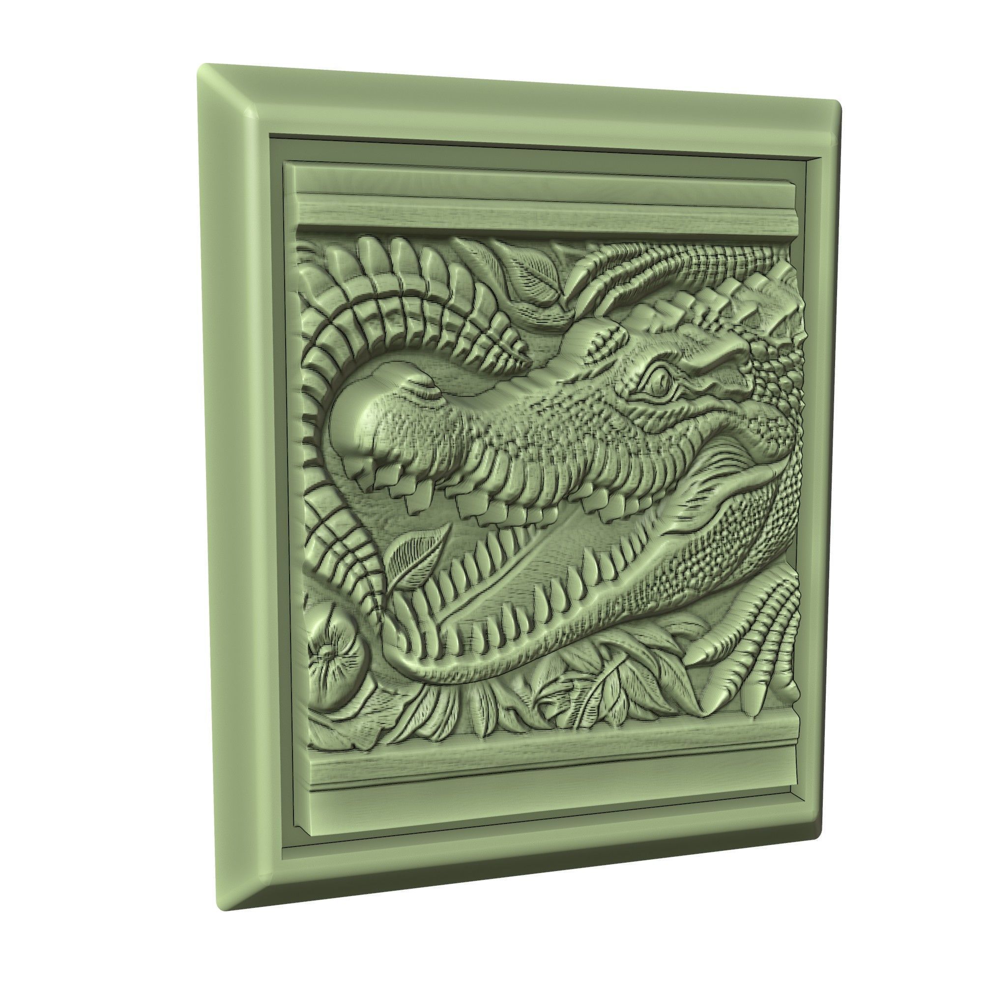 Crocodile Animal 3D print model_3