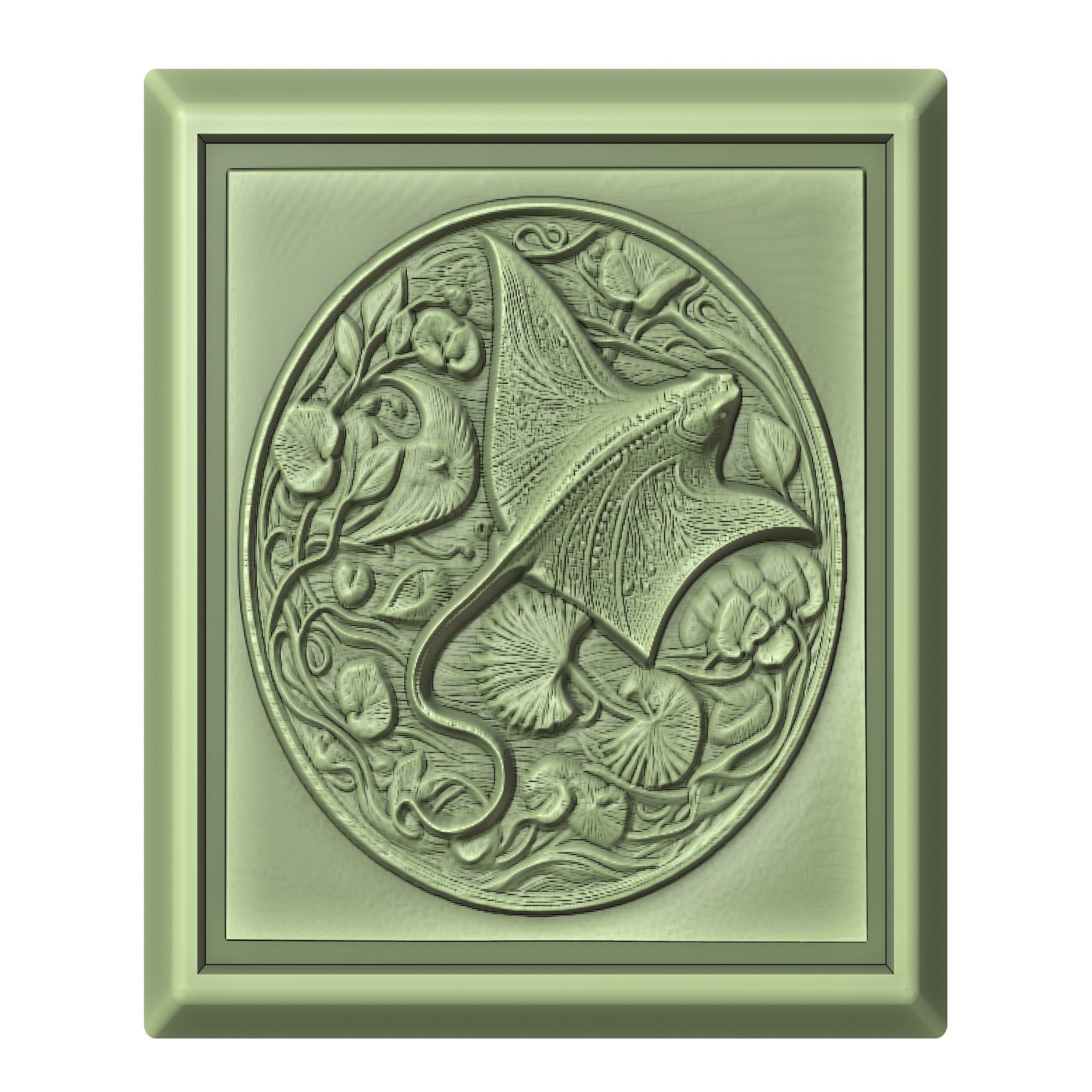 Stingray Animal 3D print model_2