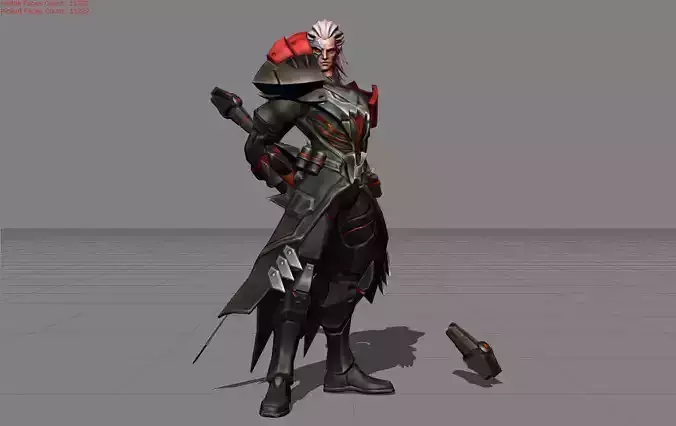 Moskov Snake Eye Commander Low-poly 3D model