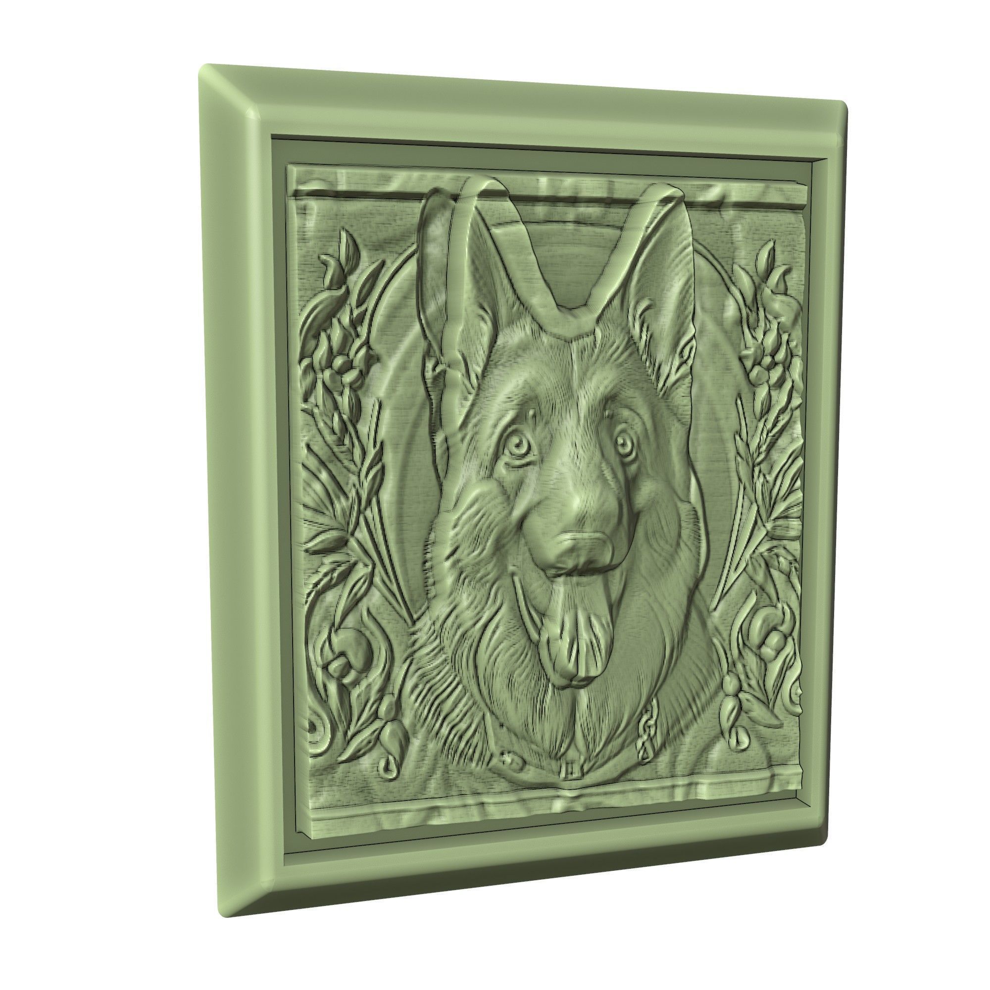 Dog German Shepherd Animal 3D print model_3