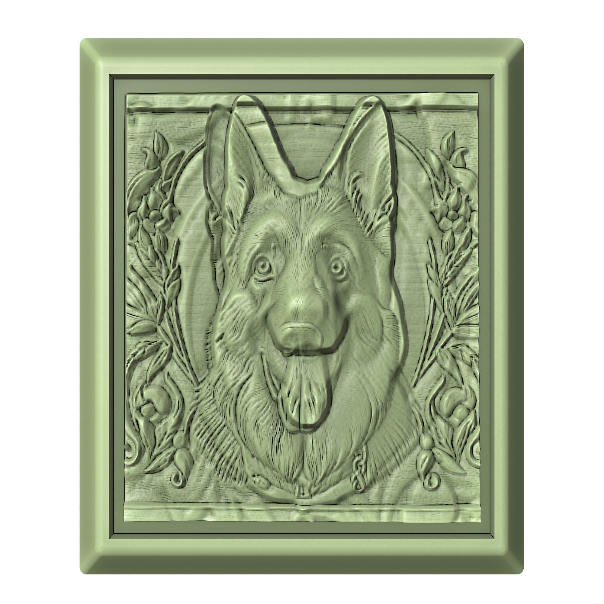 Dog German Shepherd Animal 3D print model_2