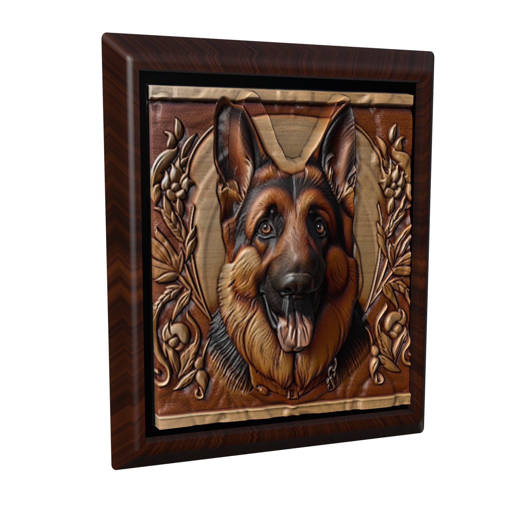 Dog German Shepherd Animal 3D print model_1