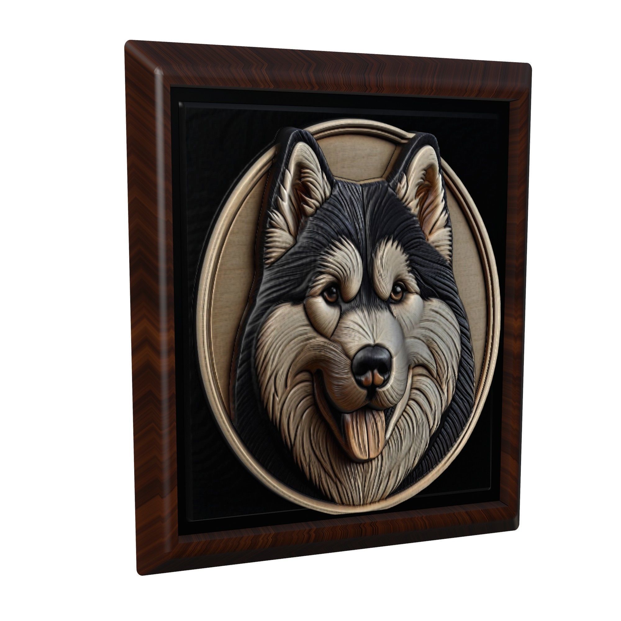 Dog Siberian Husky Animal 3D print model_1