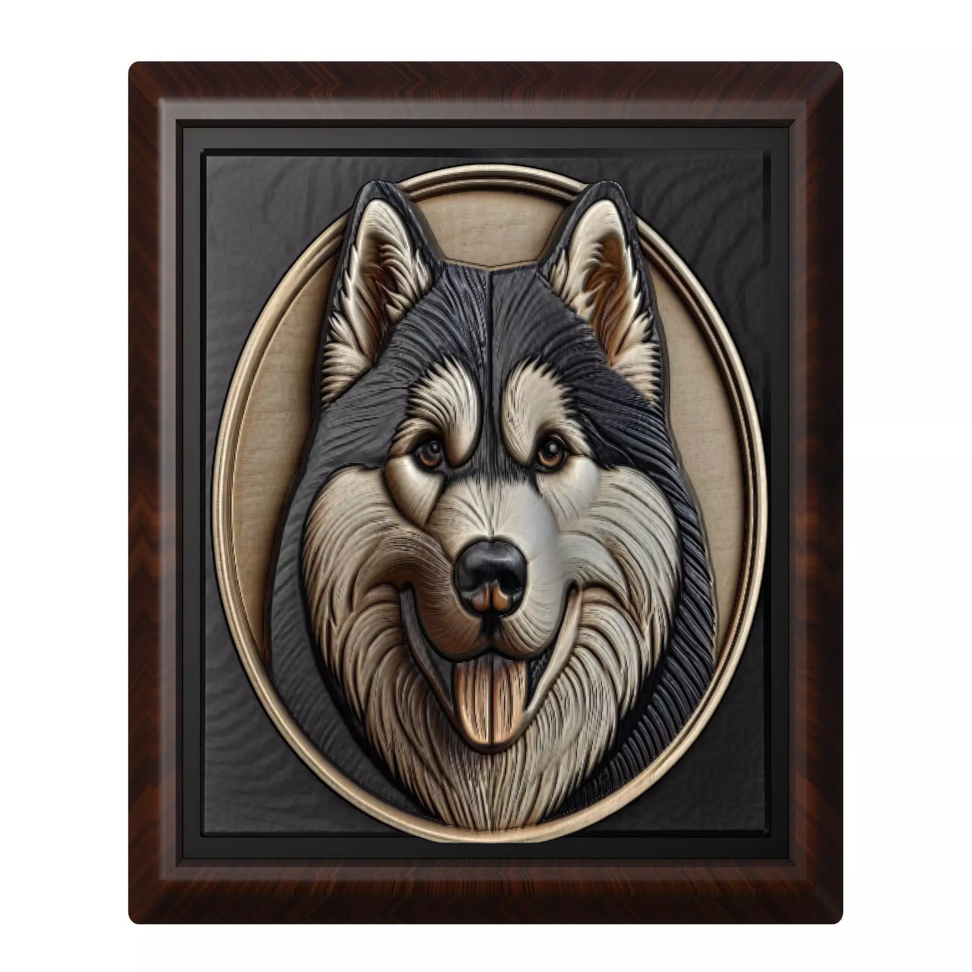 Dog Siberian Husky Animal 3D print model_0