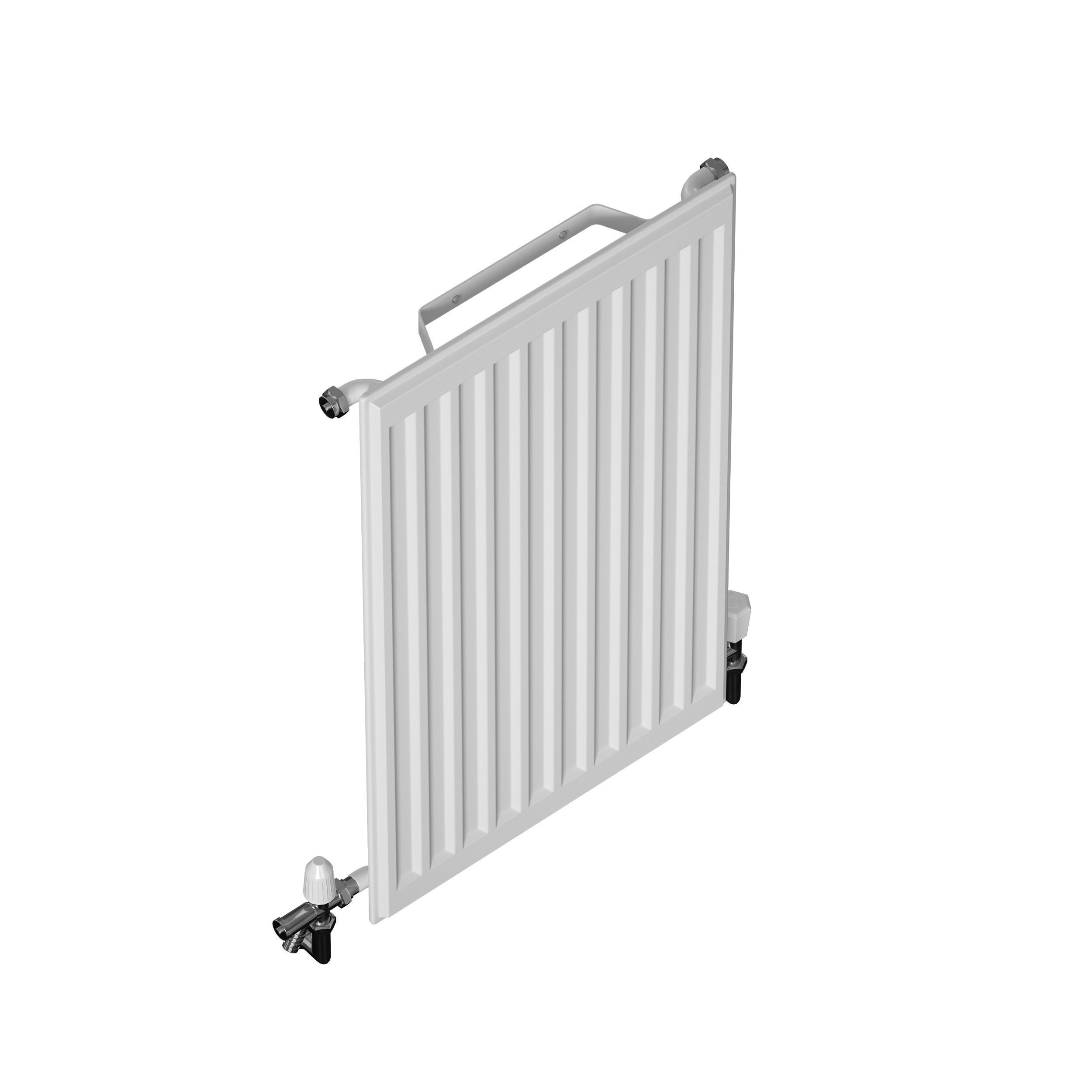 Heating radiator panel steel flat 3D model_7