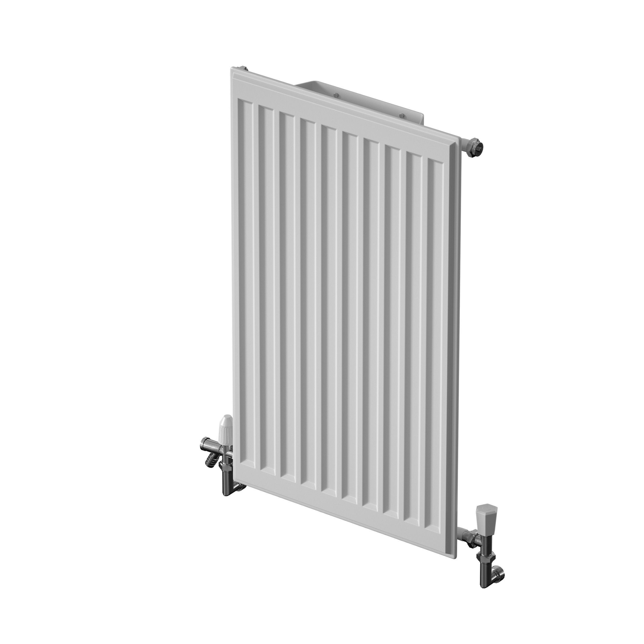 Heating radiator panel steel flat 3D model_14